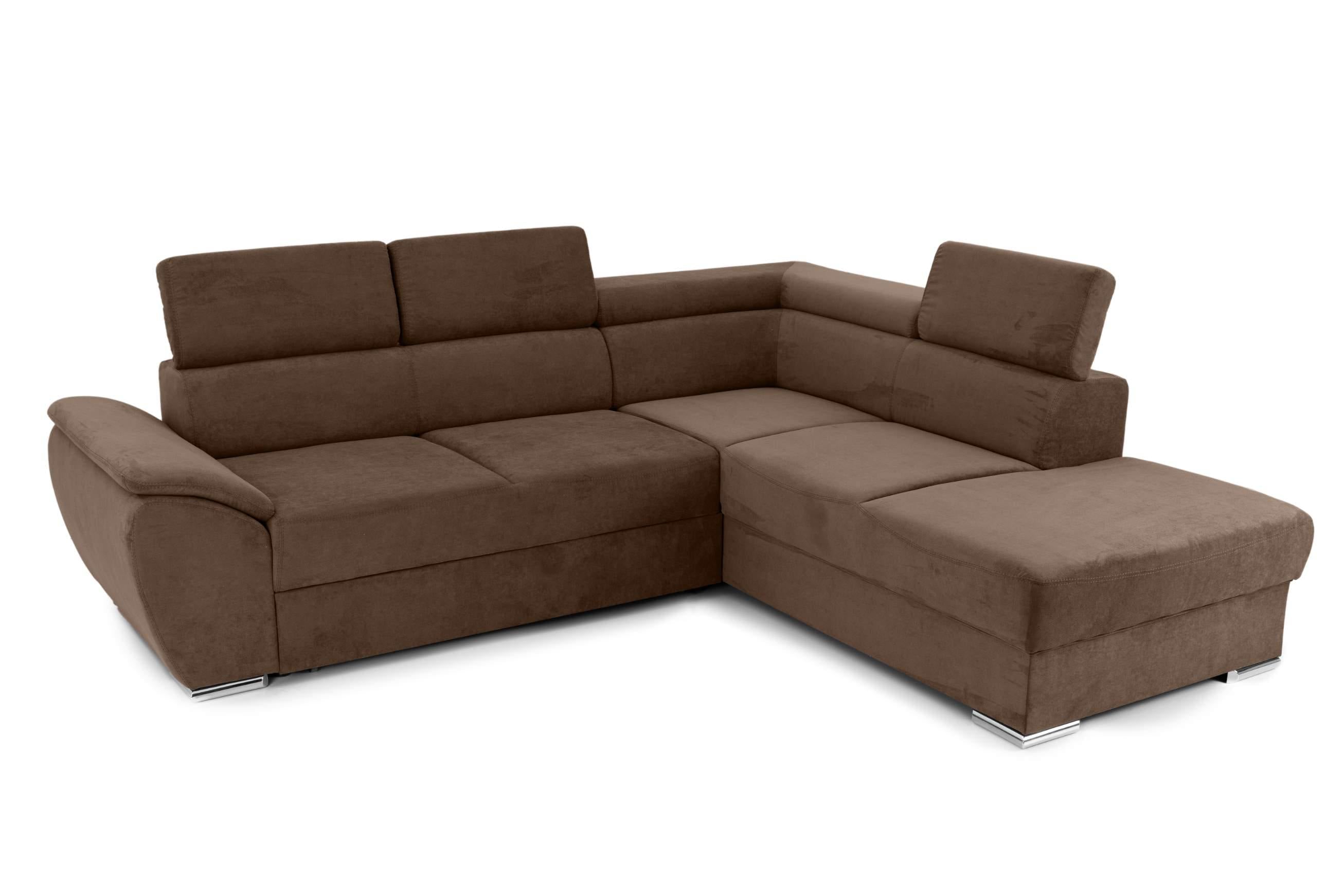Colțar Extensibil CUBA, cu tetiere reglabile, variante stânga/dreapta 266x232x80 cm Prestige Home