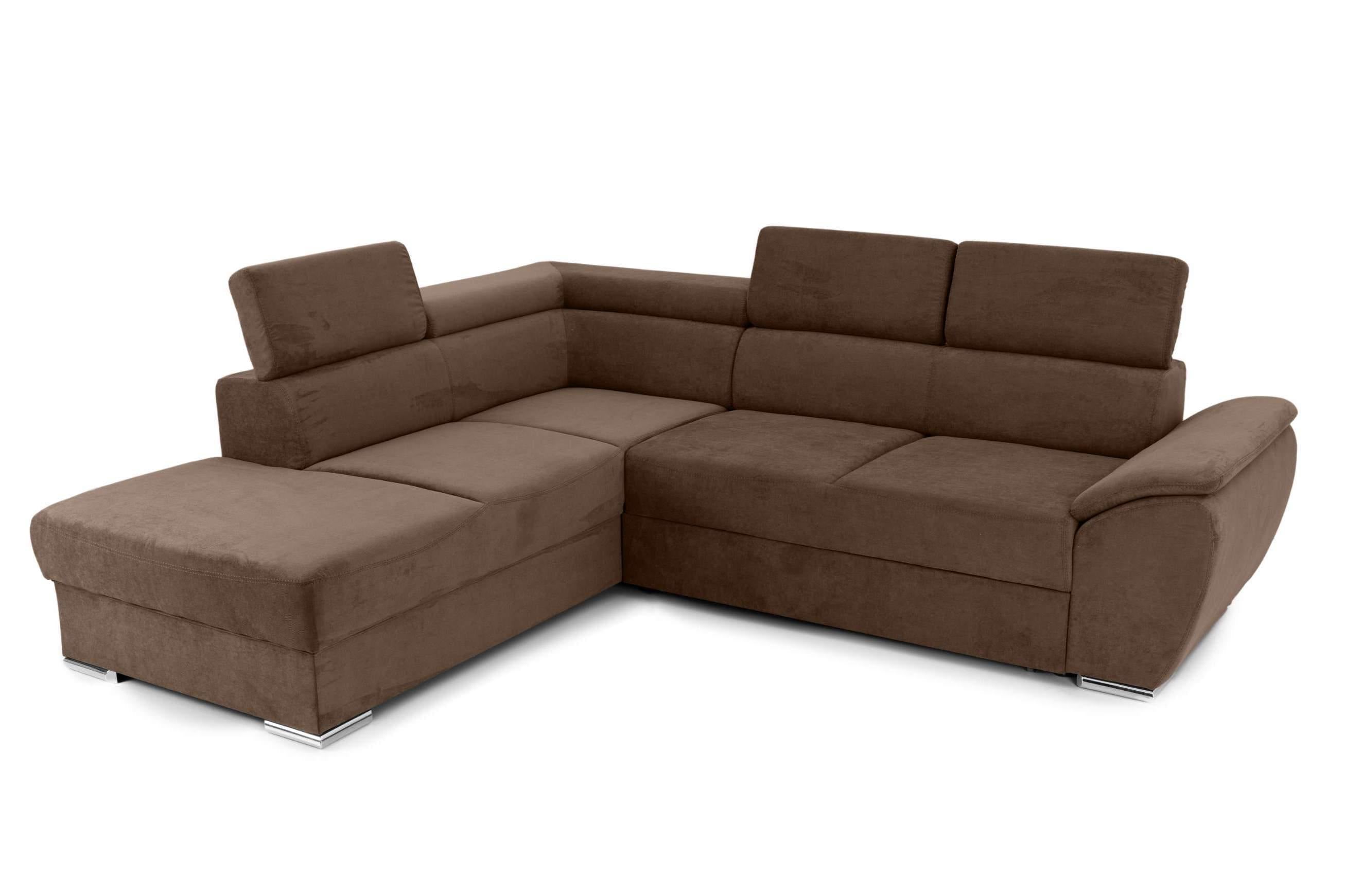 Colțar Extensibil CUBA, cu tetiere reglabile, variante stânga/dreapta 266x232x80 cm Prestige Home