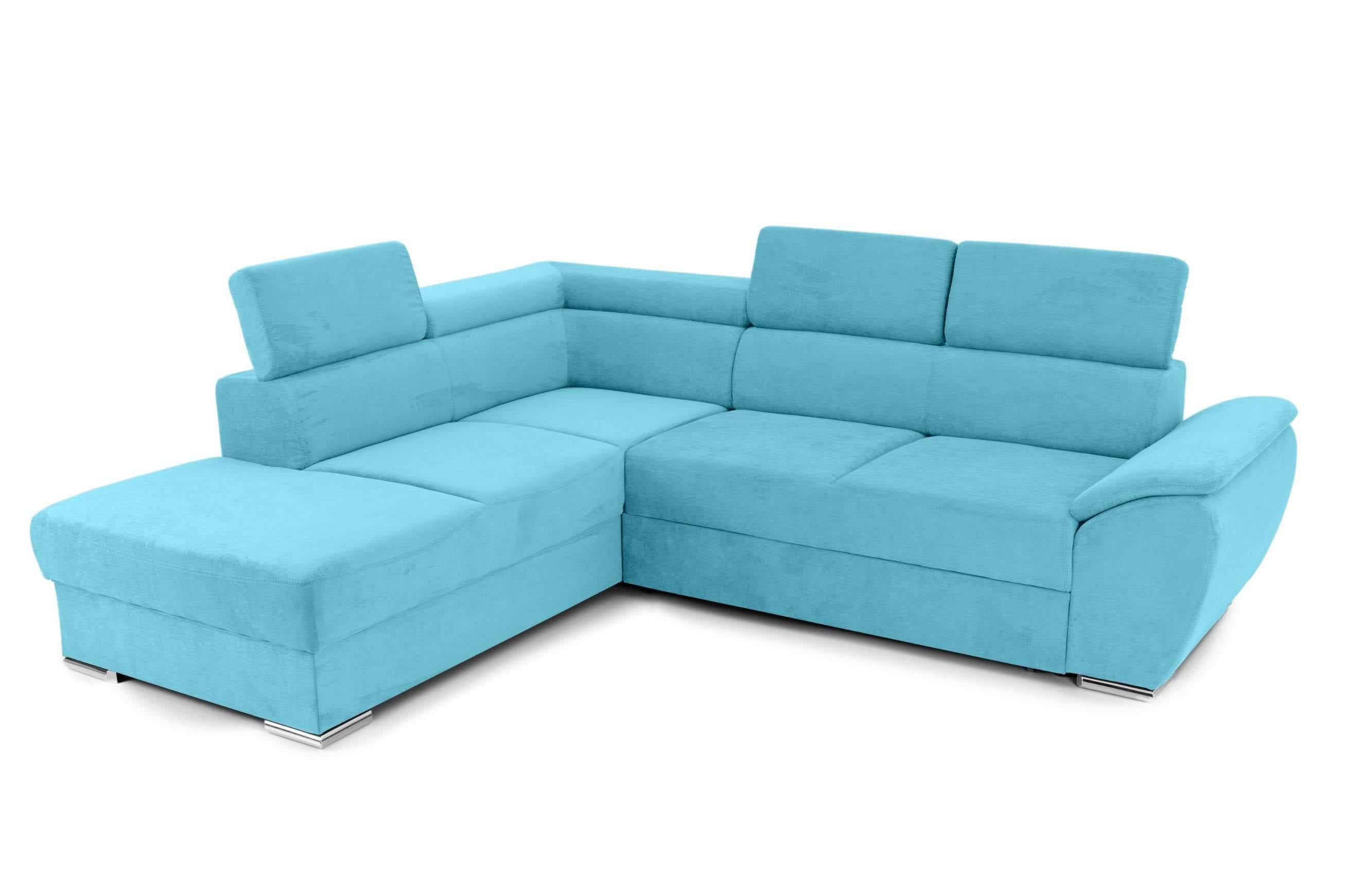 Colțar Extensibil CUBA, cu tetiere reglabile, variante stânga/dreapta 266x232x80 cm Prestige Home