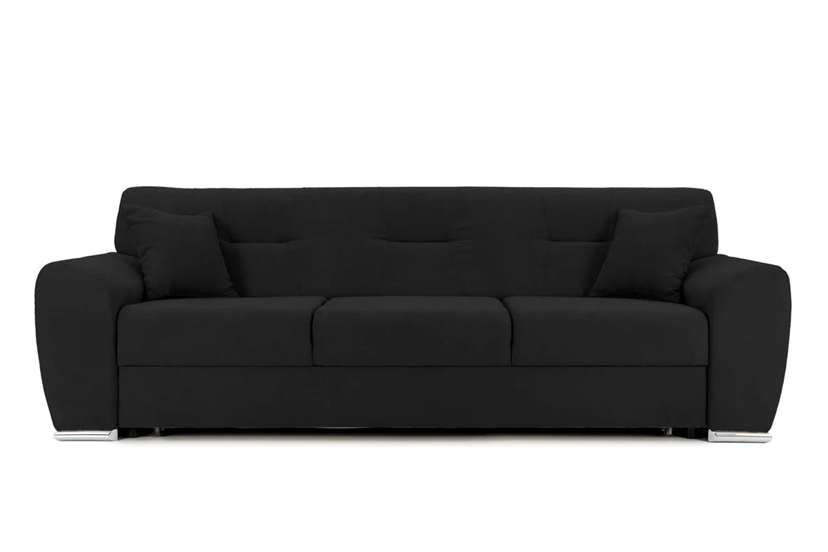 Canapea Extensibilă 3 locuri ASTORIA, 241x96x86 cm Negru-Enjoy Prestige Home