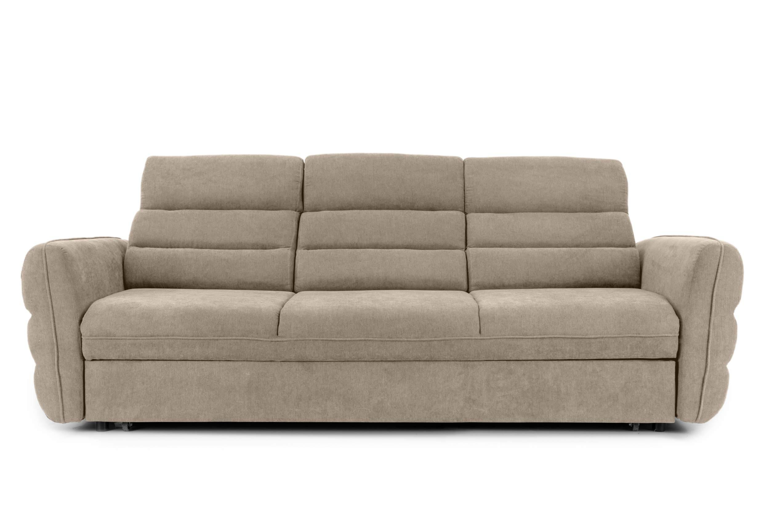 Canapea Extensibilă 3 locuri TENERIFE, cu tetiere reglabile, 230x95x100 cm Bej-Enjoy Prestige Home