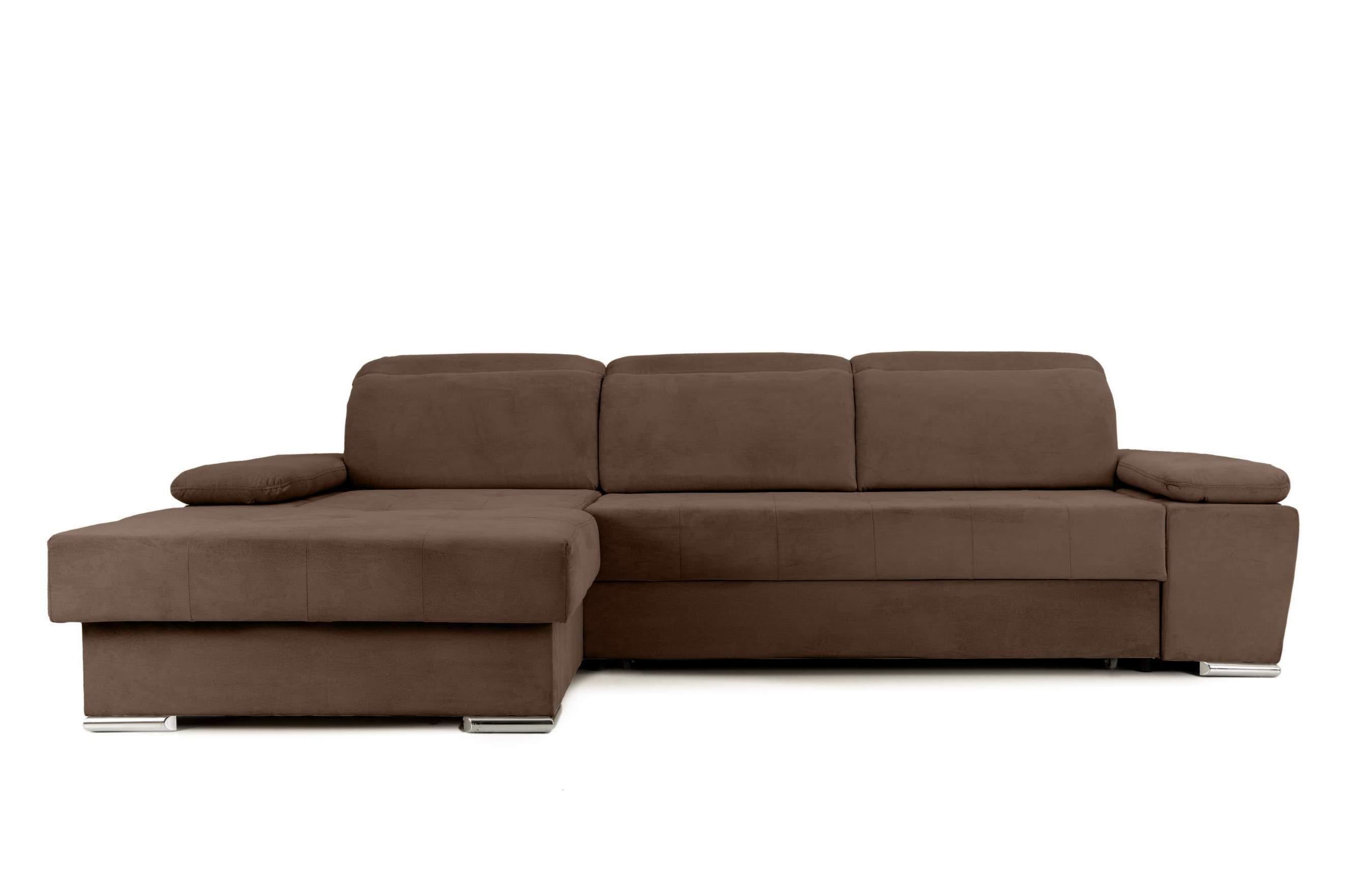 Colțar Extensibil TRENDY, cu ladă de depozitare, cu tetiere reglabile, variante stânga/dreapta 295x170x105 cm Prestige Home