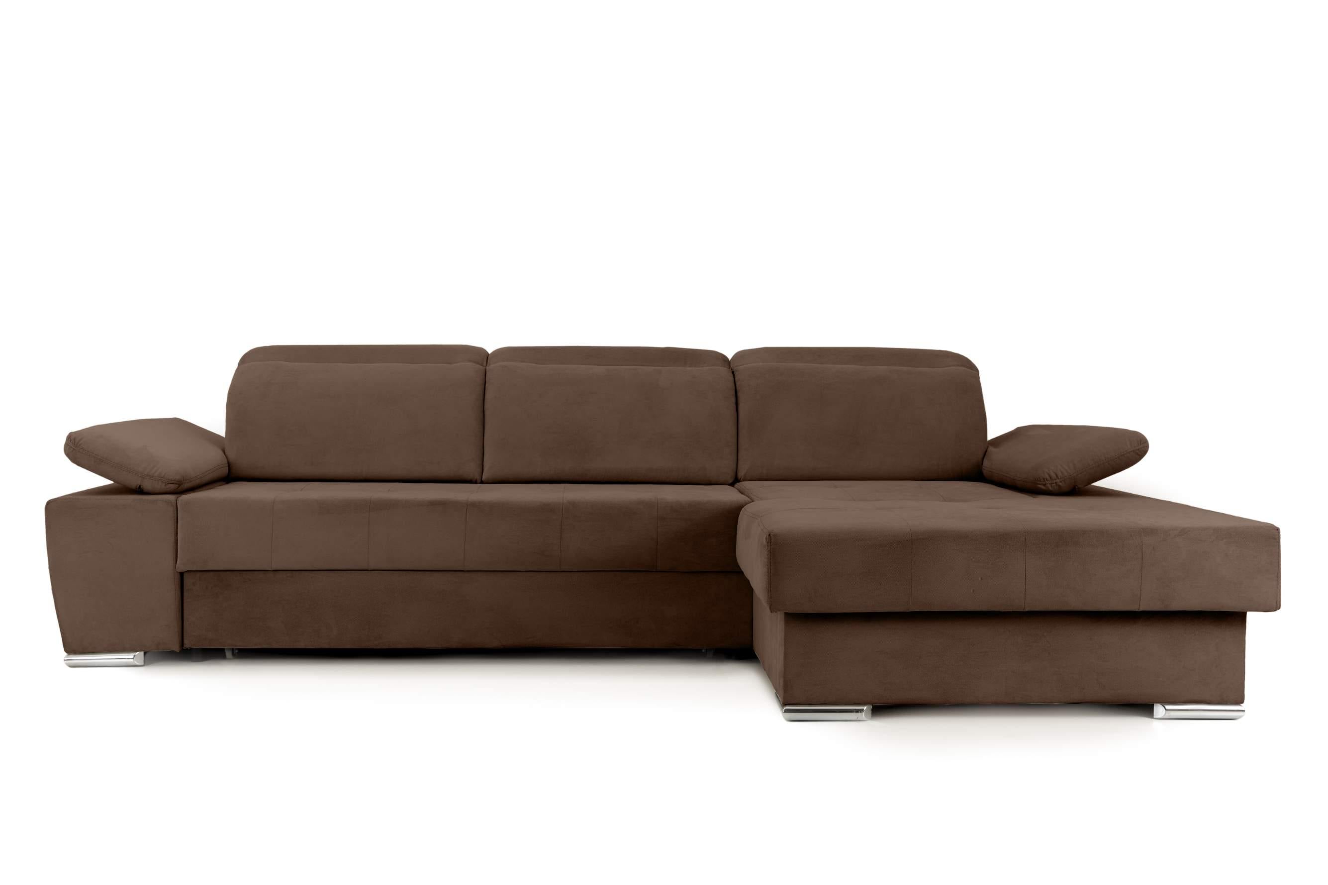 Colțar Extensibil TRENDY, cu ladă de depozitare, cu tetiere reglabile, variante stânga/dreapta 295x170x105 cm Prestige Home