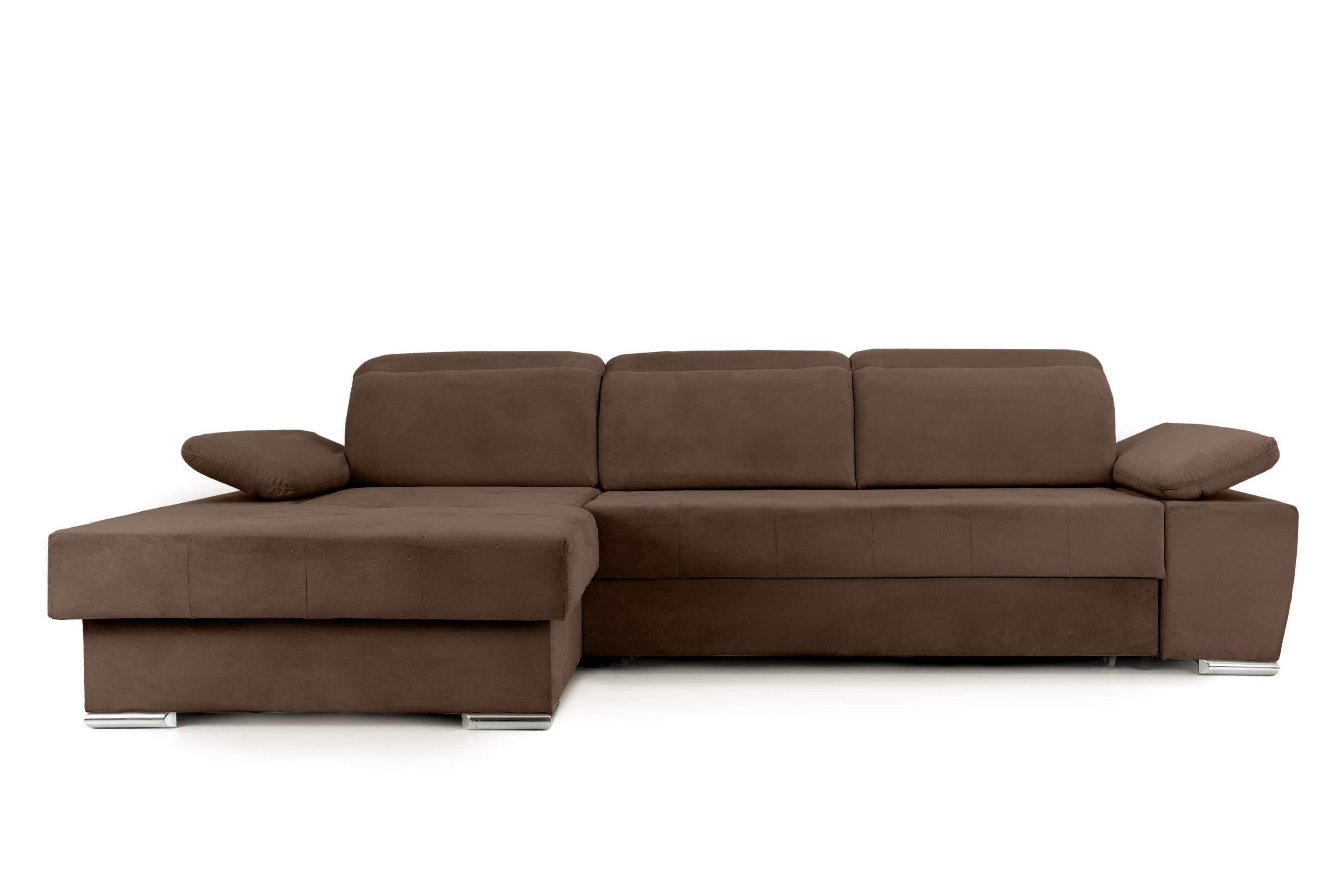 Colțar Extensibil TRENDY, cu ladă de depozitare, cu tetiere reglabile, variante stânga/dreapta 295x170x105 cm Prestige Home