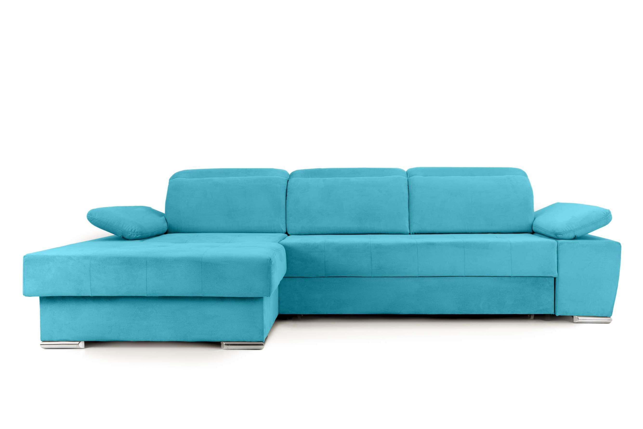 Colțar Extensibil TRENDY, cu ladă de depozitare, cu tetiere reglabile, variante stânga/dreapta 295x170x105 cm Prestige Home