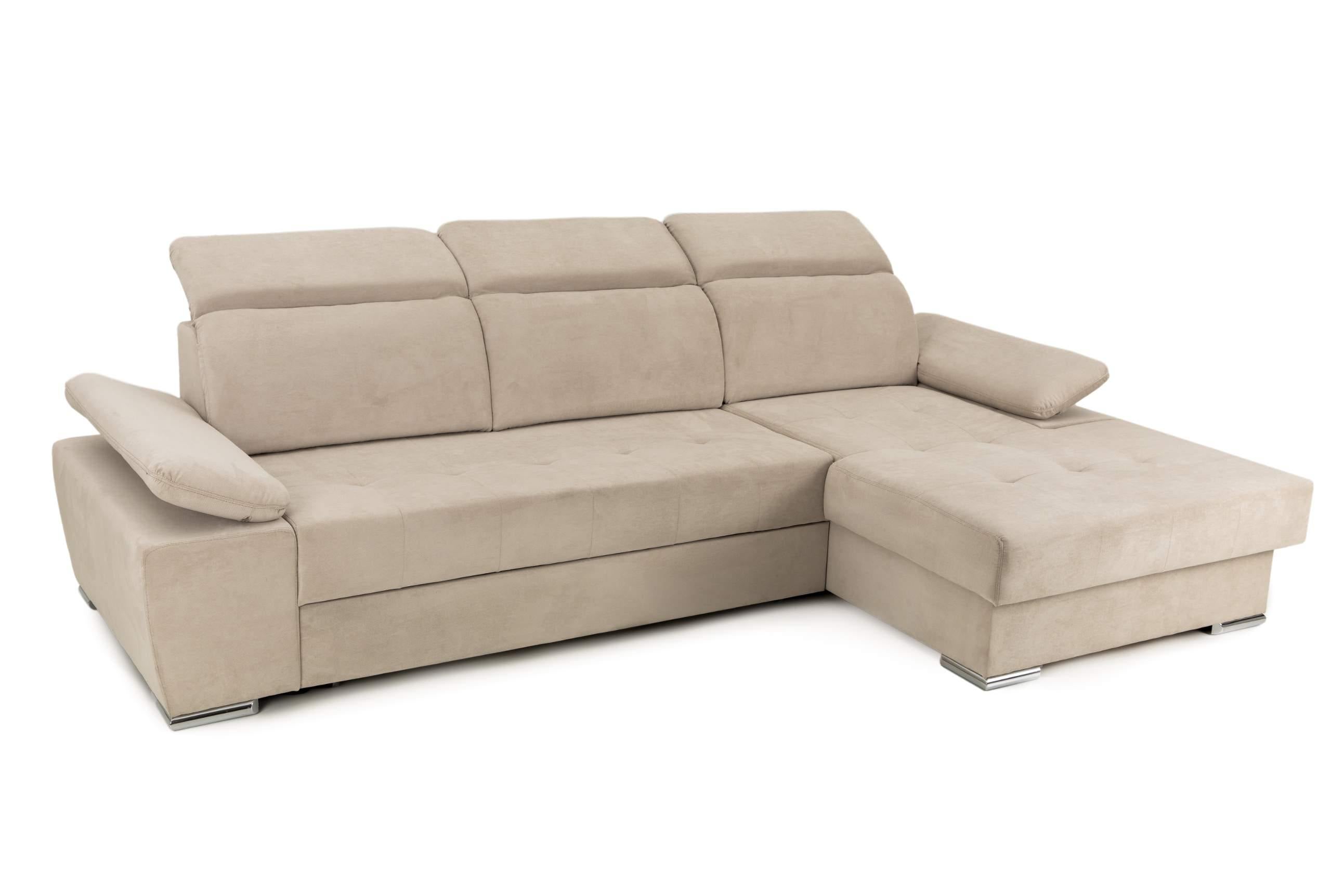 Colțar Extensibil TRENDY, cu ladă de depozitare, cu tetiere reglabile, variante stânga/dreapta 295x170x105 cm Prestige Home