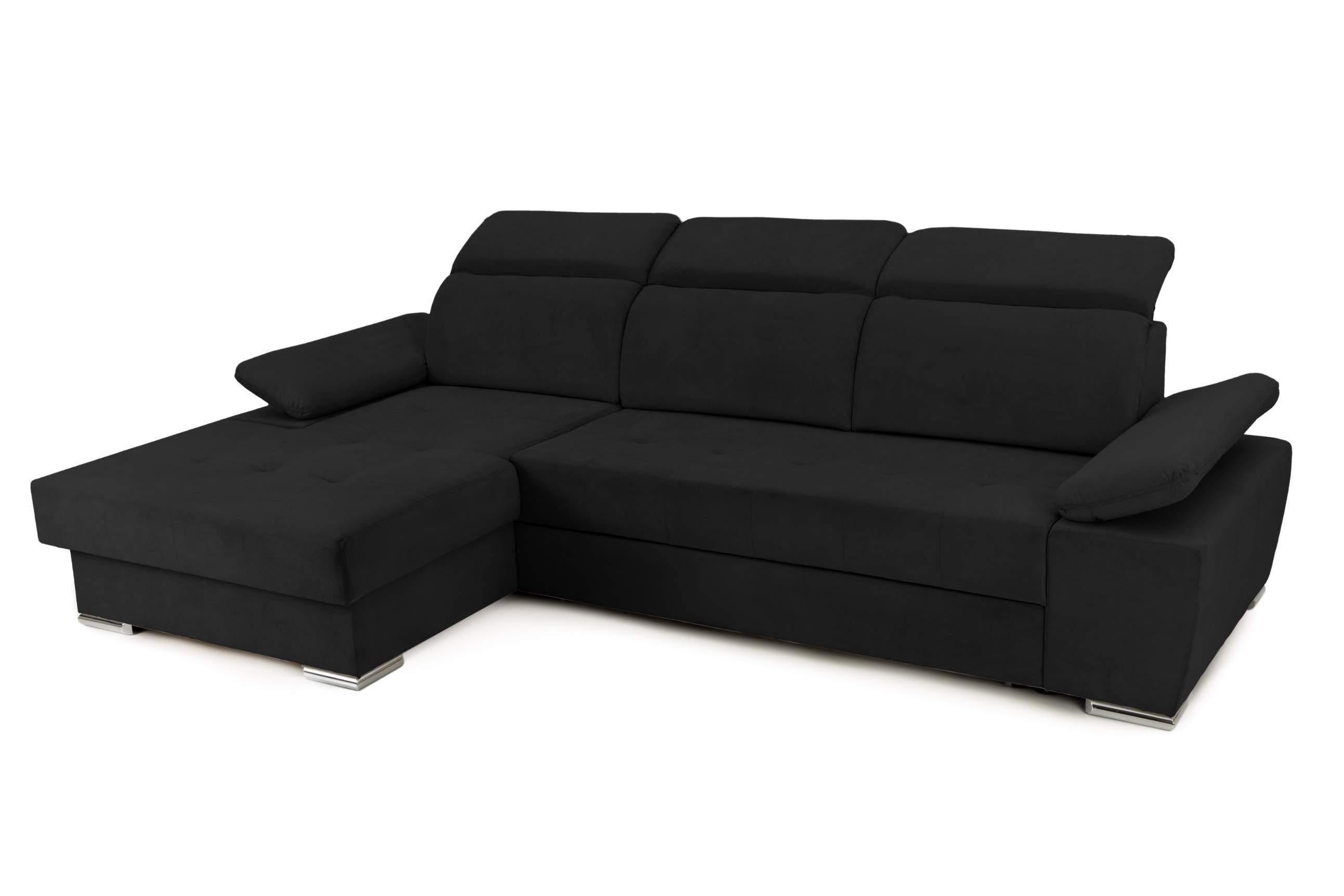 Colțar Extensibil TRENDY, cu ladă de depozitare, cu tetiere reglabile, variante stânga/dreapta 295x170x105 cm Prestige Home