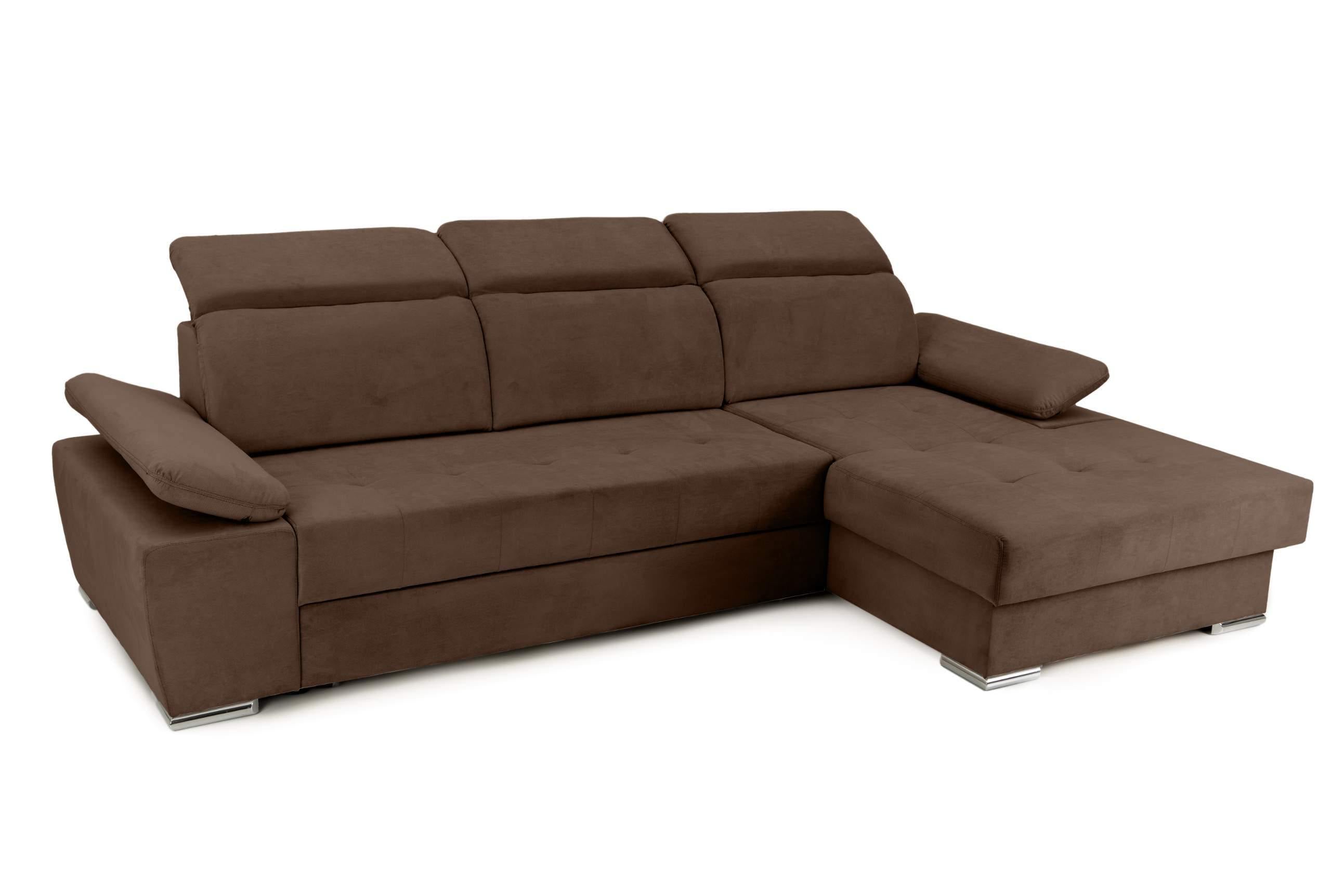 Colțar Extensibil TRENDY, cu ladă de depozitare, cu tetiere reglabile, variante stânga/dreapta 295x170x105 cm Prestige Home