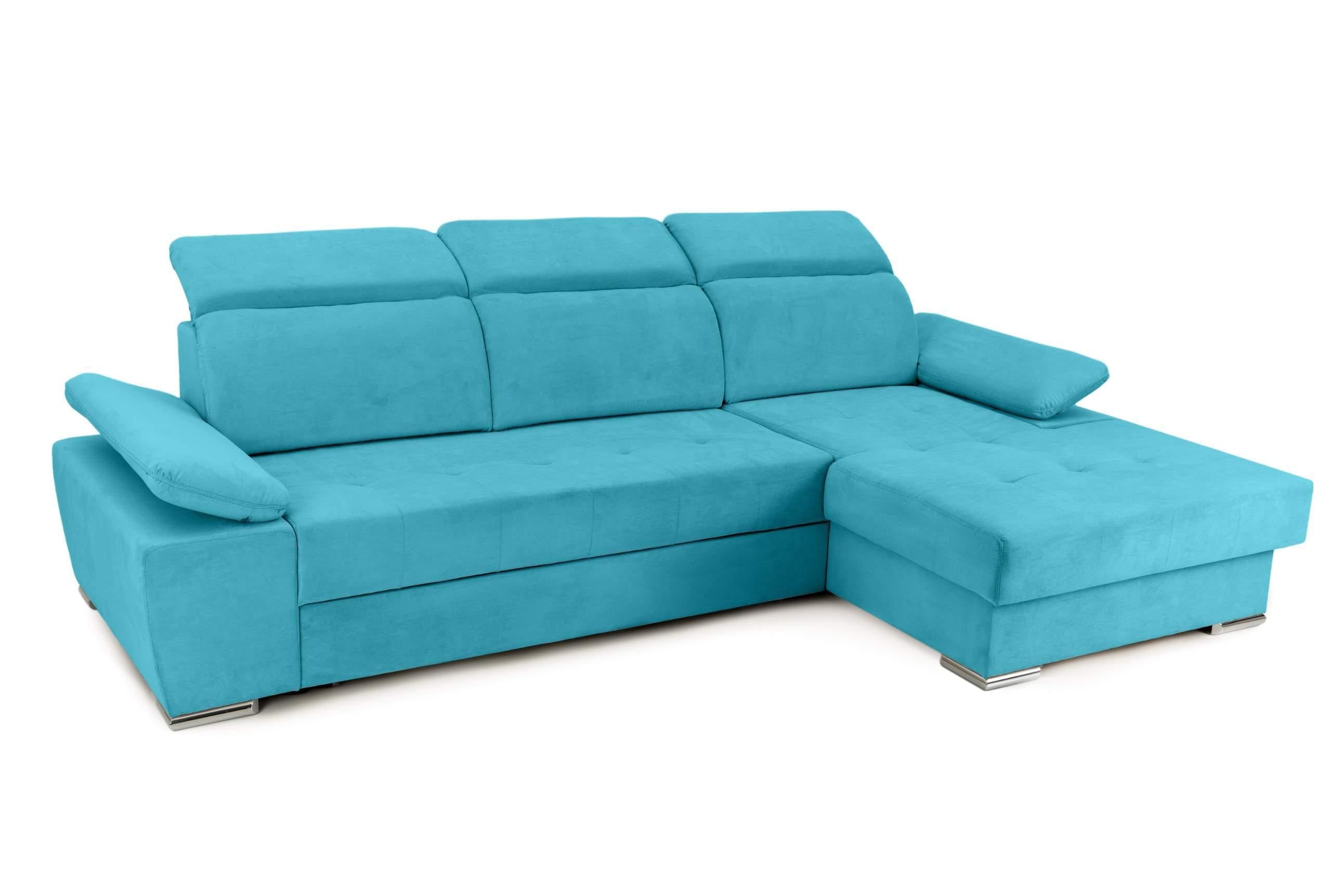 Colțar Extensibil TRENDY, cu ladă de depozitare, cu tetiere reglabile, variante stânga/dreapta 295x170x105 cm Prestige Home