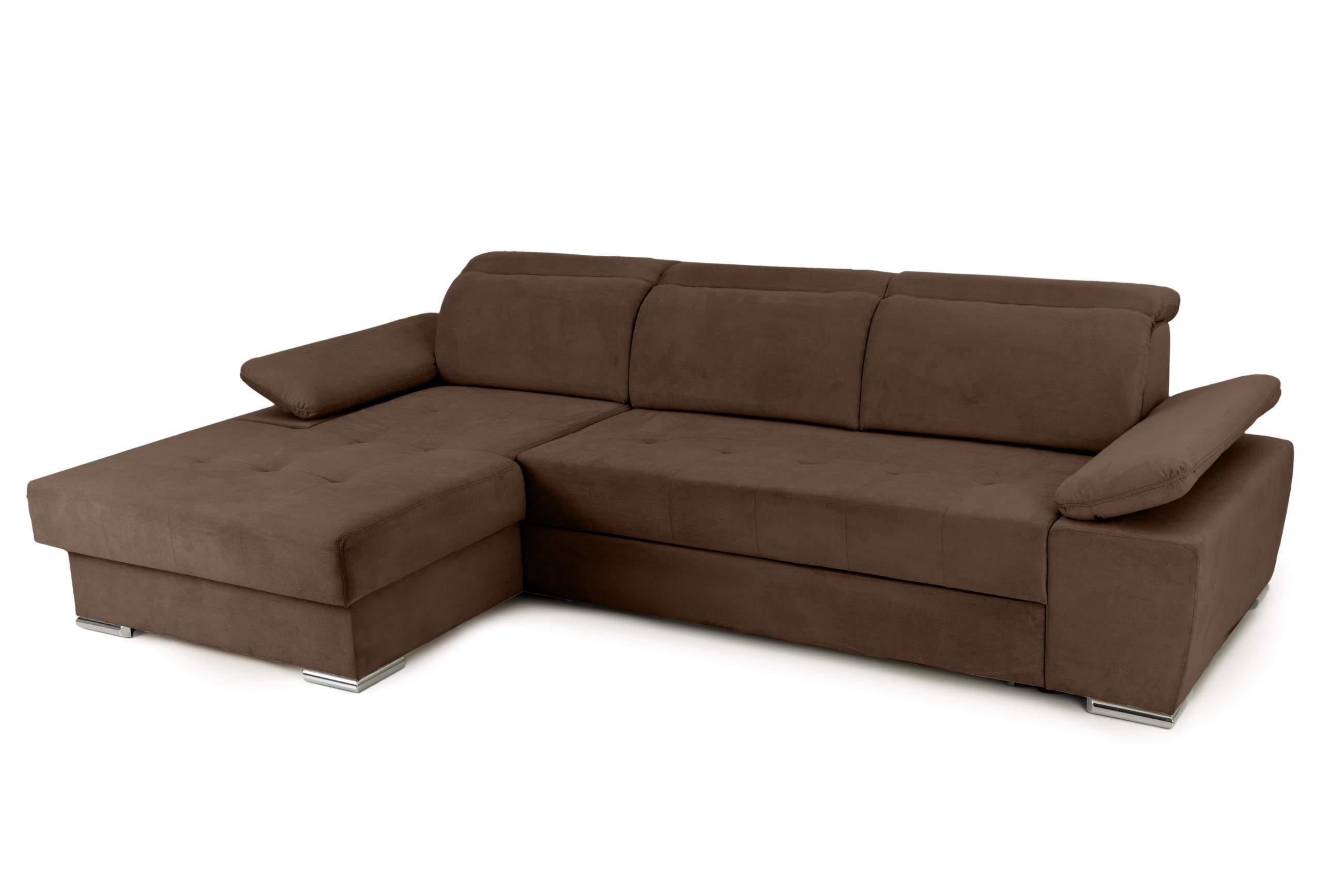 Colțar Extensibil TRENDY, cu ladă de depozitare, cu tetiere reglabile, variante stânga/dreapta 295x170x105 cm Prestige Home