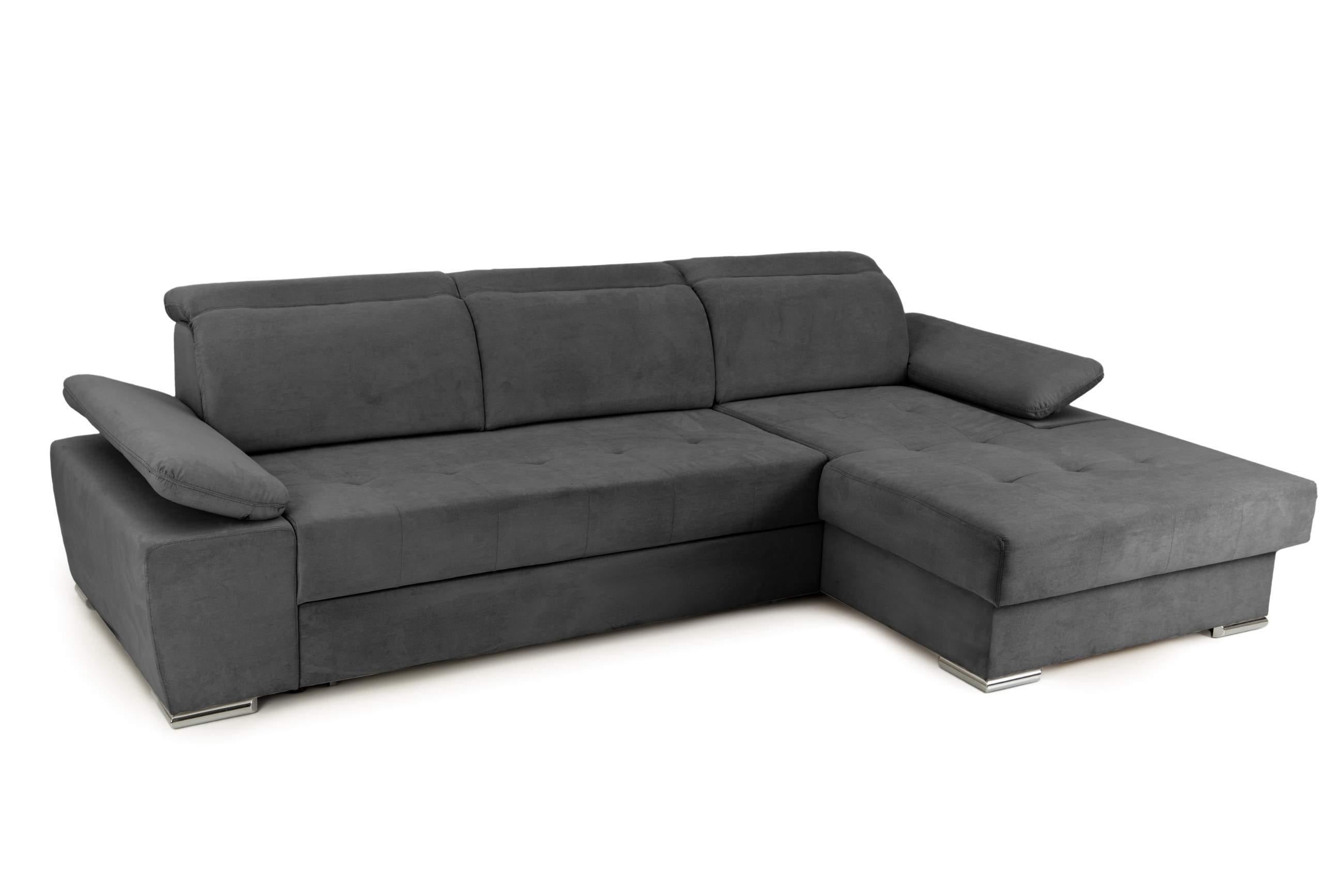 Colțar Extensibil TRENDY, cu ladă de depozitare, cu tetiere reglabile, variante stânga/dreapta 295x170x105 cm Prestige Home
