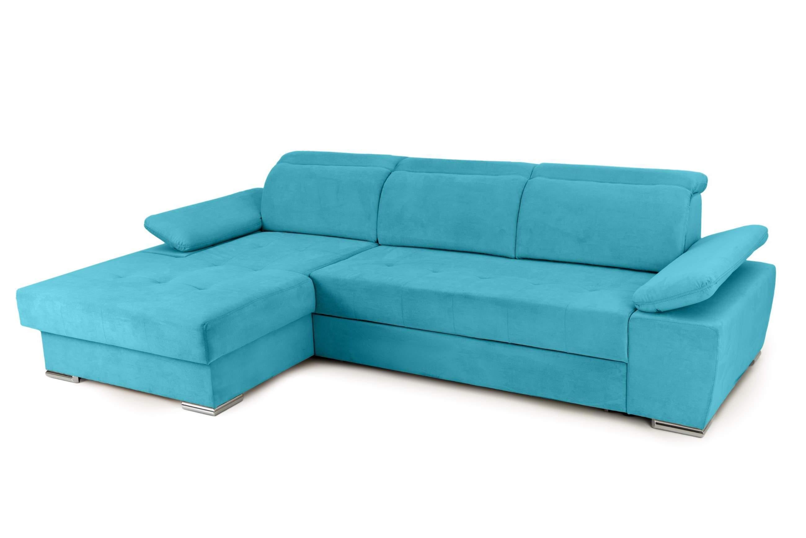 Colțar Extensibil TRENDY, cu ladă de depozitare, cu tetiere reglabile, variante stânga/dreapta 295x170x105 cm Prestige Home