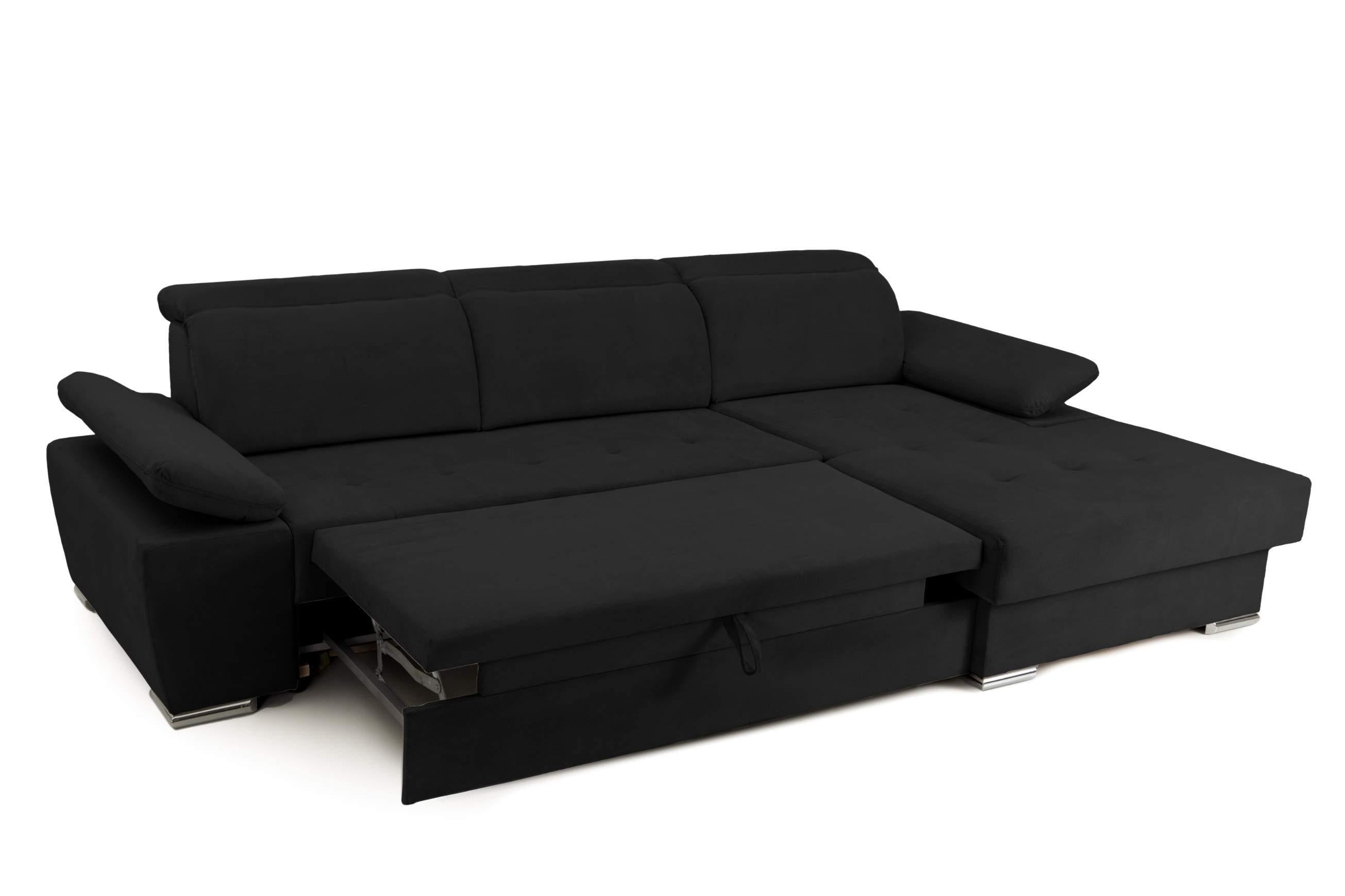 Colțar Extensibil TRENDY, cu ladă de depozitare, cu tetiere reglabile, variante stânga/dreapta 295x170x105 cm Prestige Home