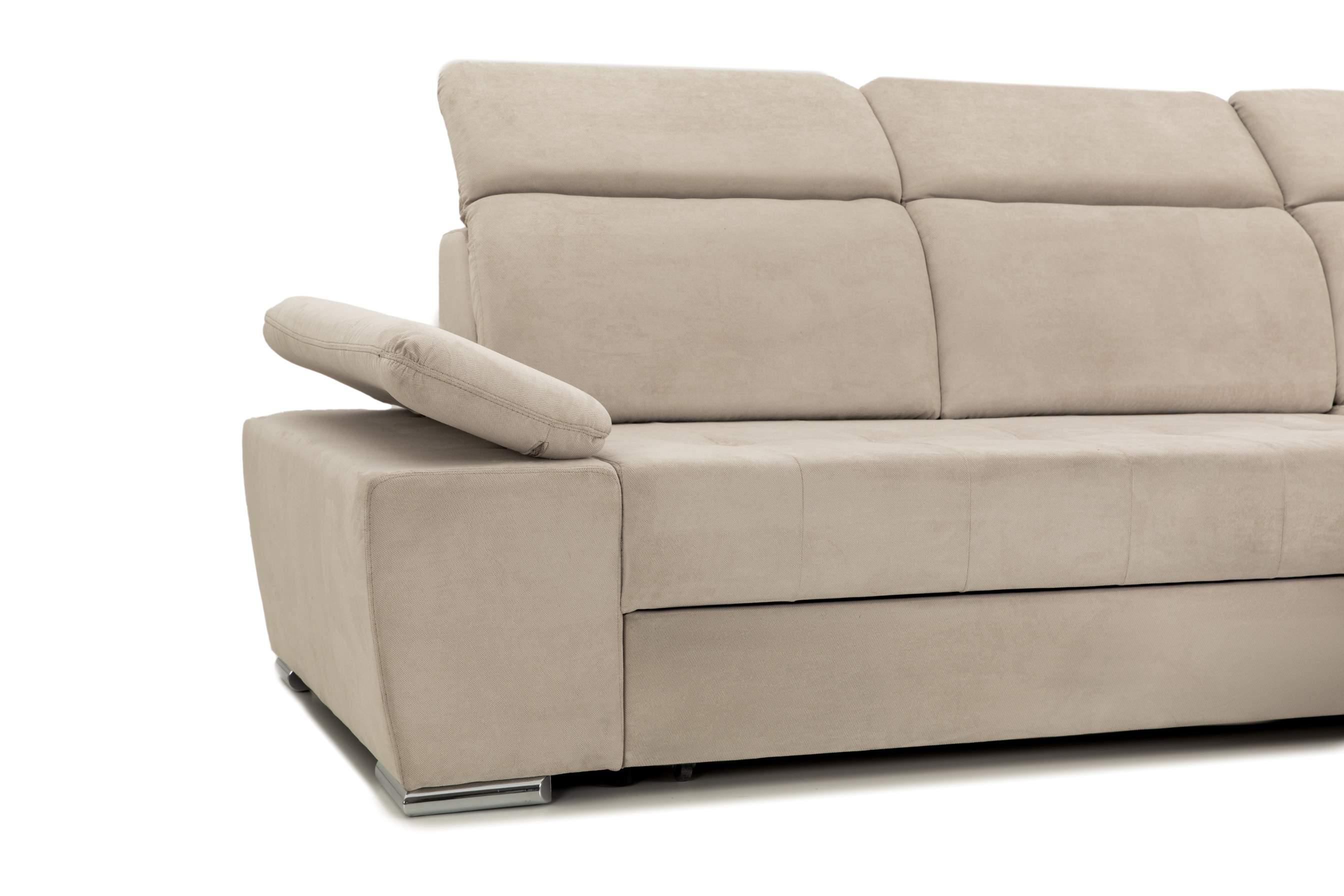 Colțar Extensibil TRENDY, cu ladă de depozitare, cu tetiere reglabile, variante stânga/dreapta 295x170x105 cm Prestige Home