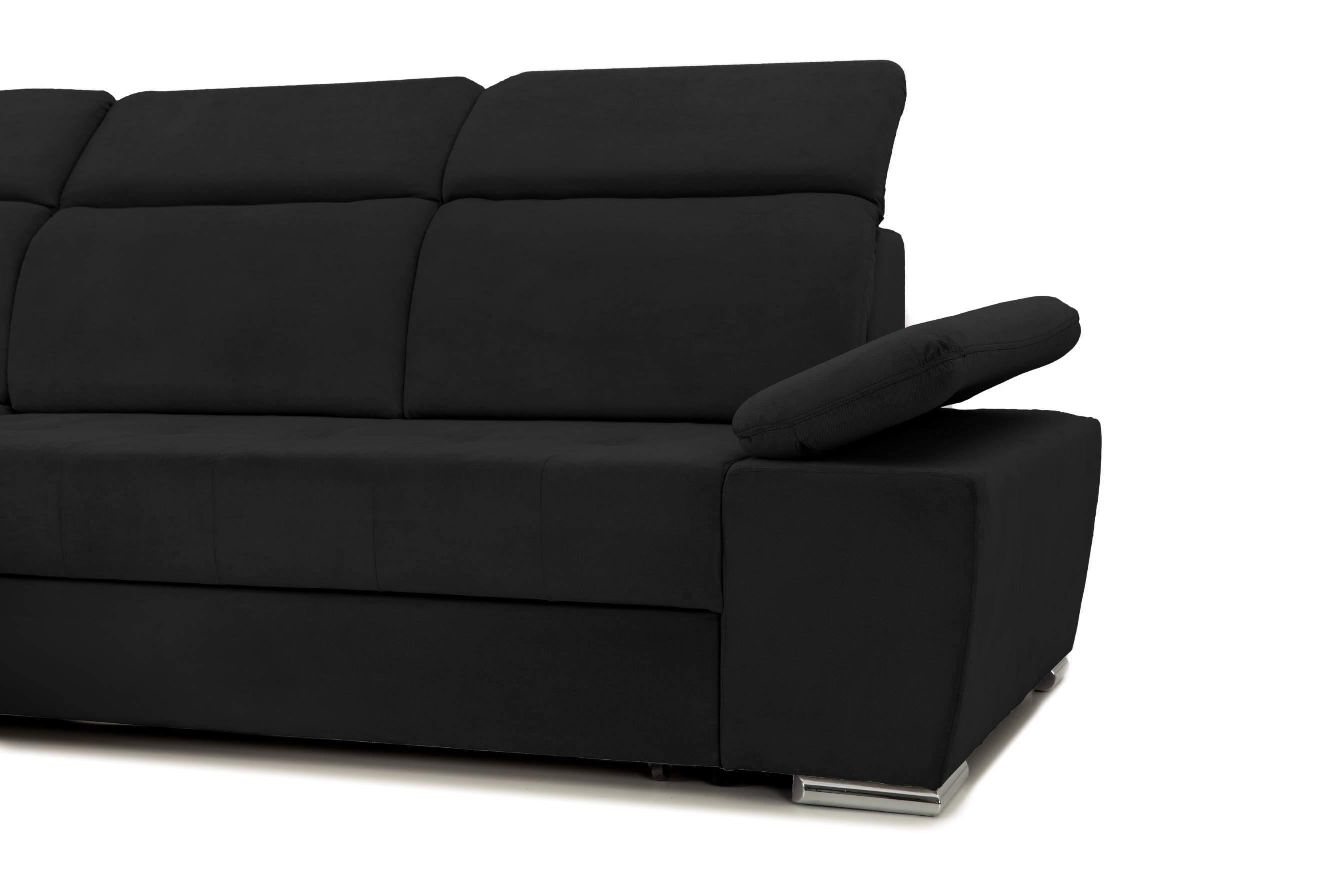 Colțar Extensibil TRENDY, cu ladă de depozitare, cu tetiere reglabile, variante stânga/dreapta 295x170x105 cm Prestige Home