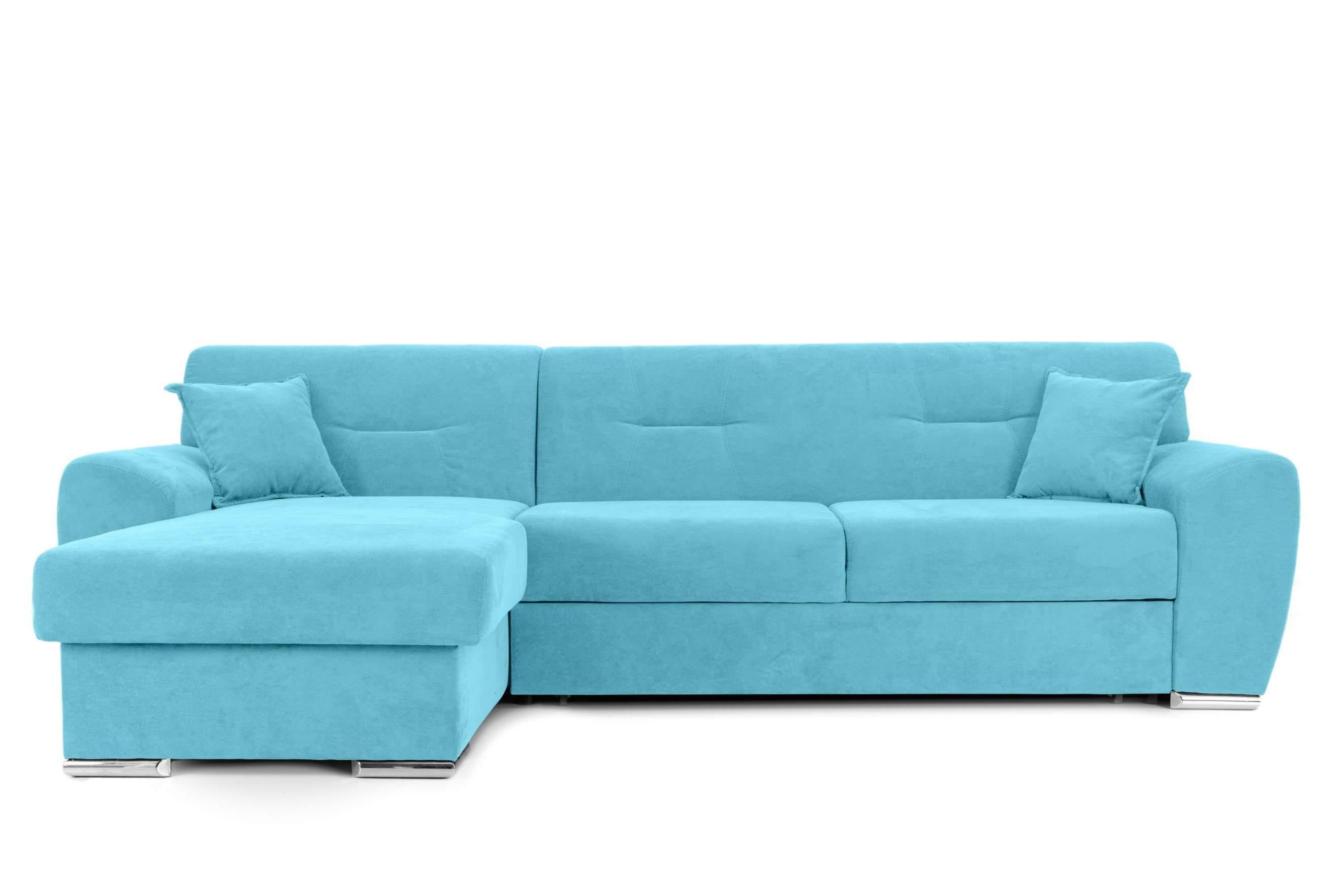 Colțar Extensibil ASTORIA, cu ladă de depozitare, variante stânga/dreapta 281x168x85 cm Turcoaz-Enjoy Stanga Prestige Home