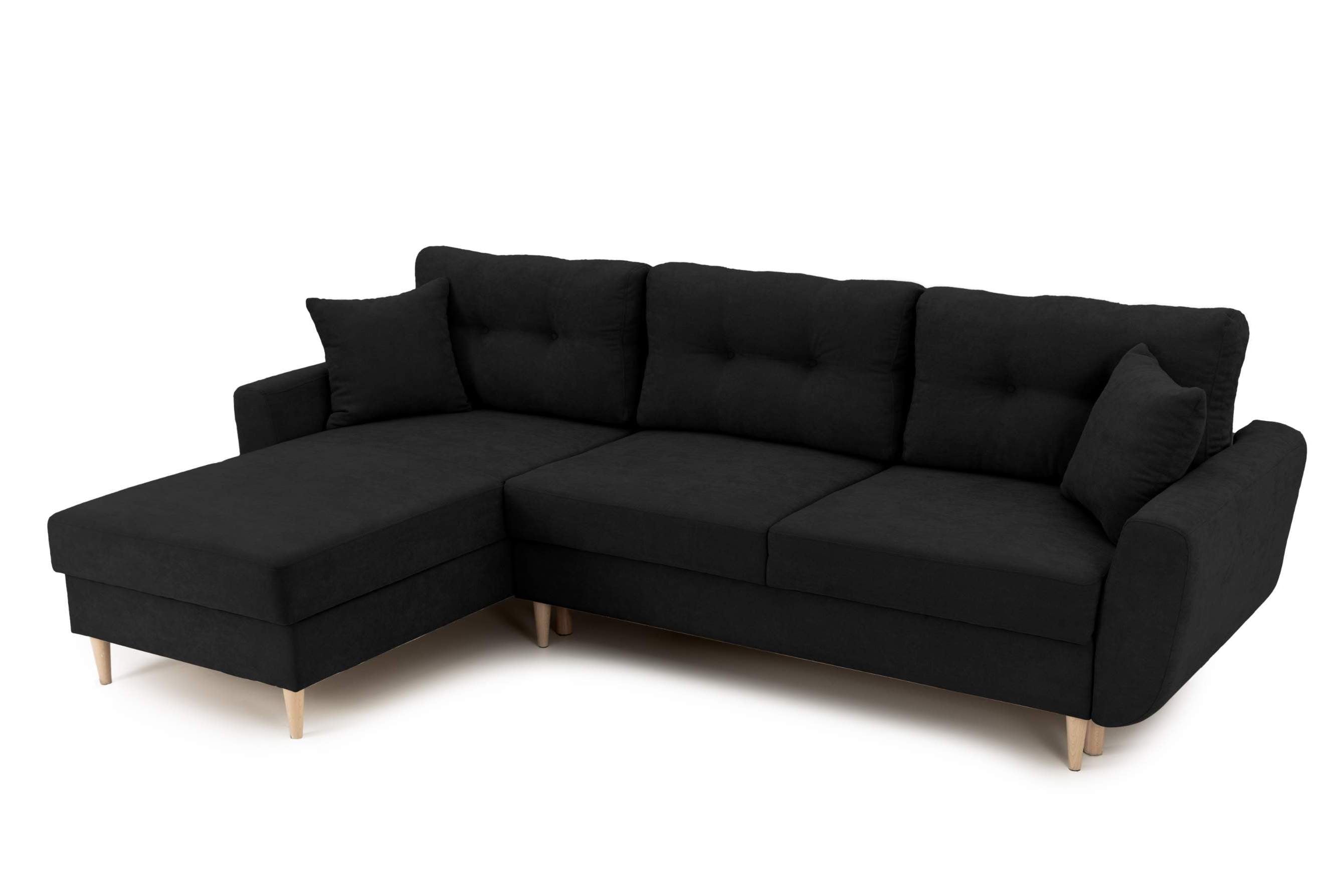 Colțar Extensibil HELSINKI, cu ladă de depozitare, variante stânga/dreapta 261x166x82 cm Prestige Home