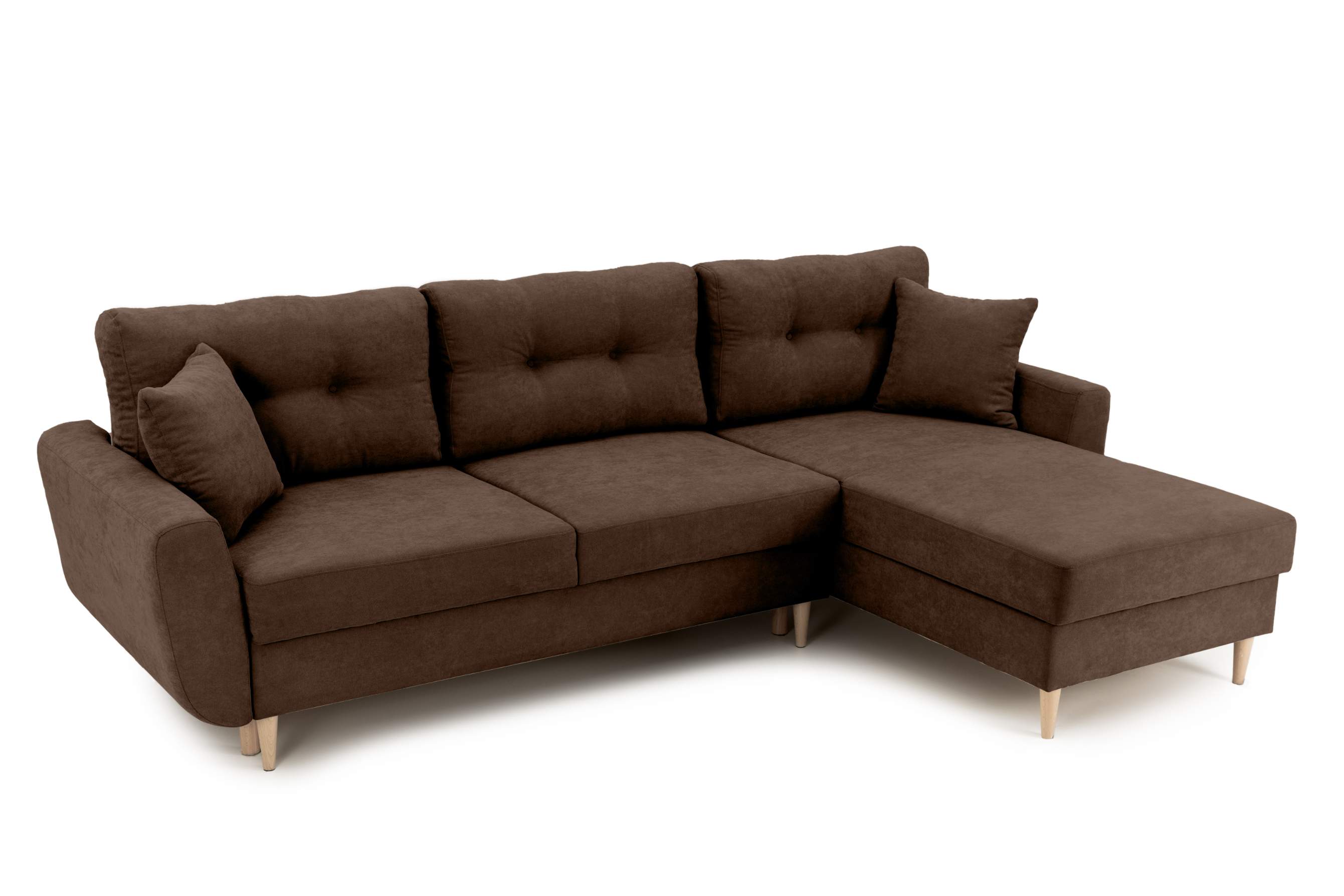 Colțar Extensibil HELSINKI, cu ladă de depozitare, variante stânga/dreapta 261x166x82 cm Prestige Home