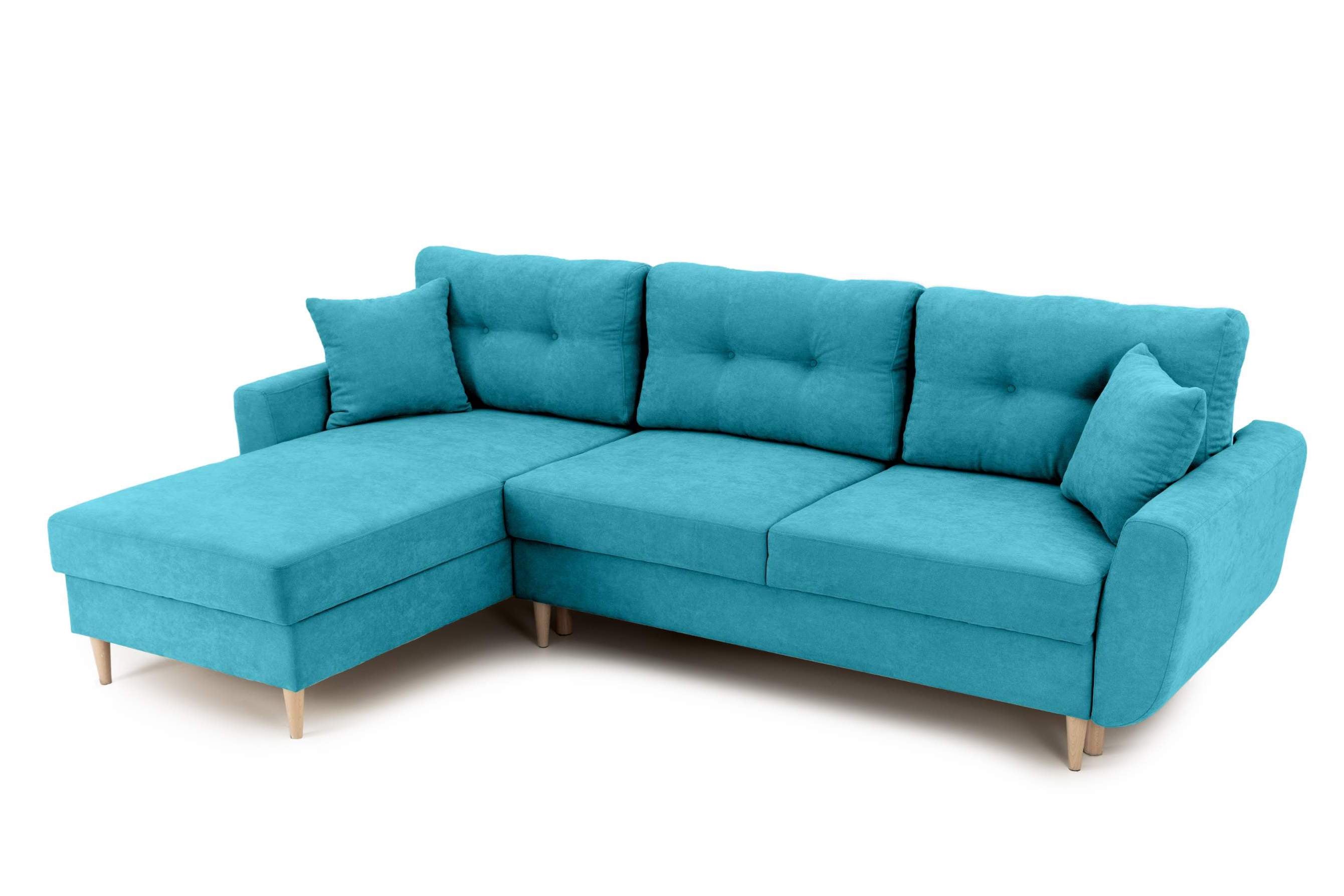 Colțar Extensibil HELSINKI, cu ladă de depozitare, variante stânga/dreapta 261x166x82 cm Prestige Home