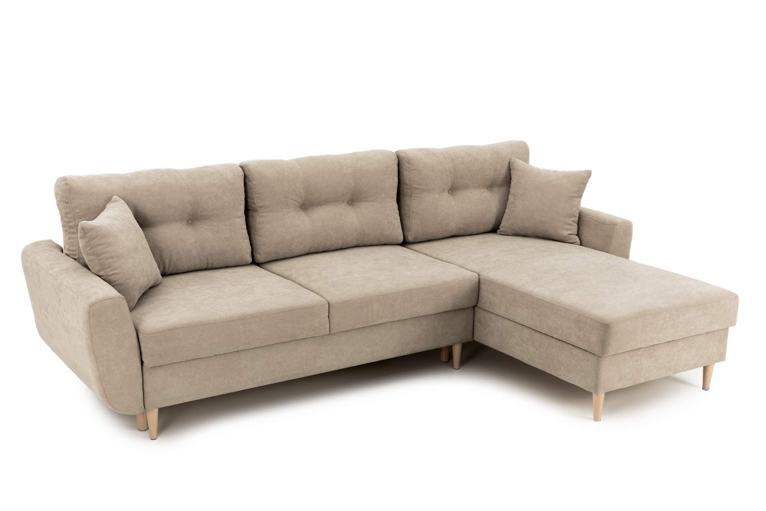 Colțar Extensibil HELSINKI, cu ladă de depozitare, variante stânga/dreapta 261x166x82 cm Prestige Home