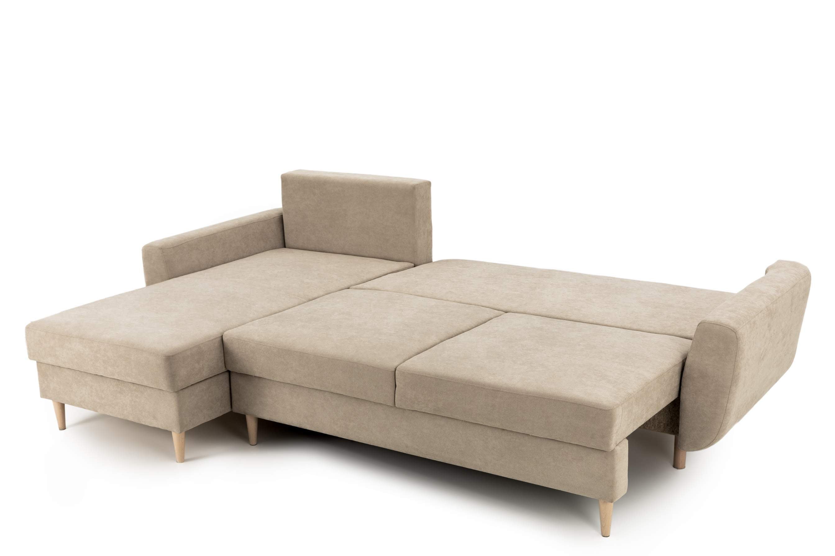 Colțar Extensibil HELSINKI, cu ladă de depozitare, variante stânga/dreapta 261x166x82 cm Prestige Home
