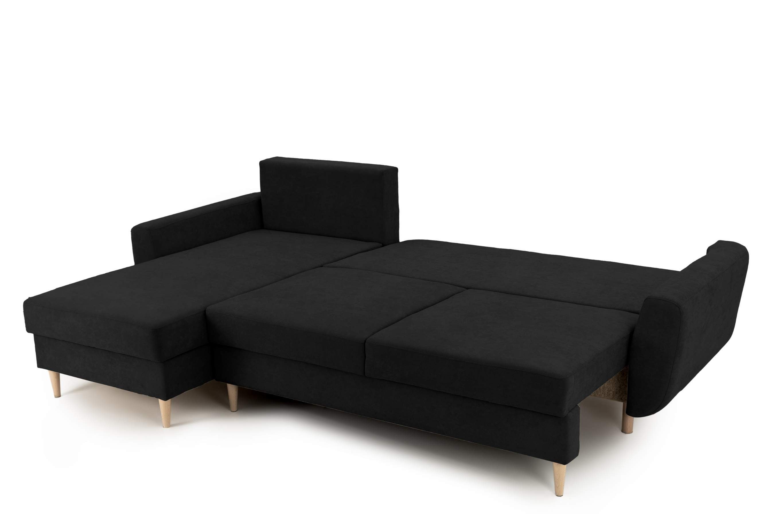 Colțar Extensibil HELSINKI, cu ladă de depozitare, variante stânga/dreapta 261x166x82 cm Prestige Home