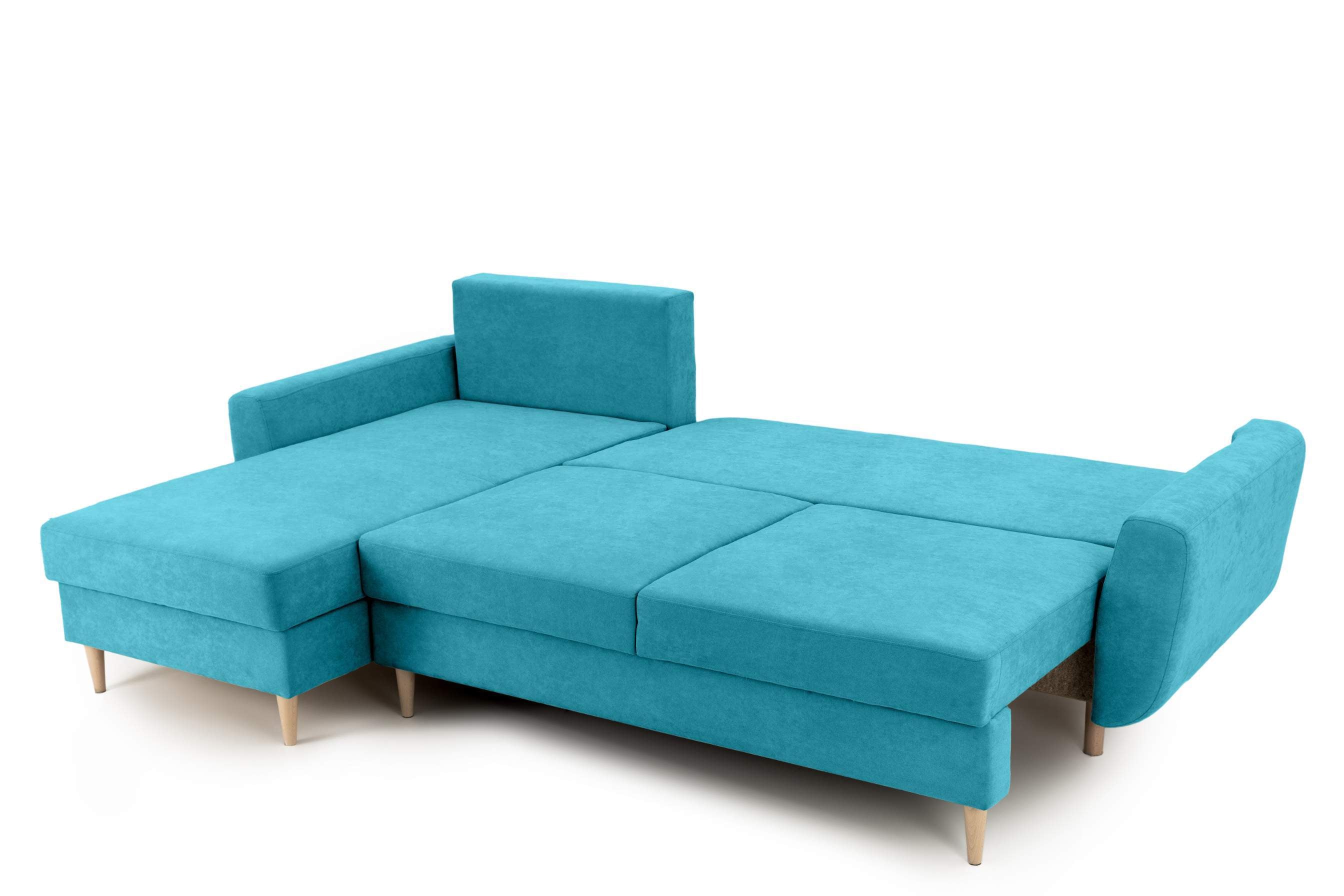 Colțar Extensibil HELSINKI, cu ladă de depozitare, variante stânga/dreapta 261x166x82 cm Prestige Home