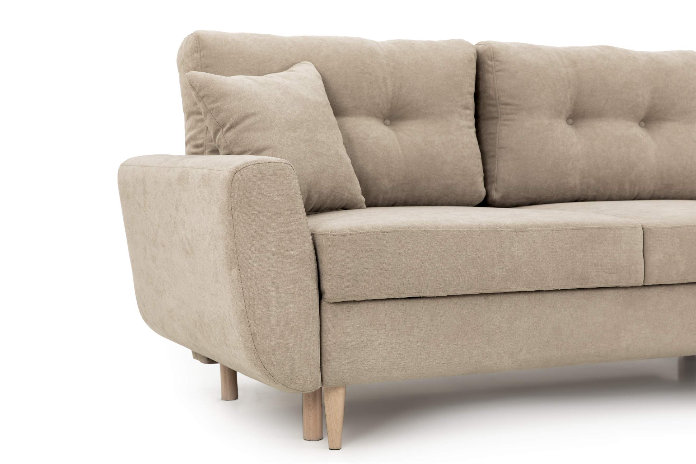 Colțar Extensibil HELSINKI, cu ladă de depozitare, variante stânga/dreapta 261x166x82 cm Prestige Home