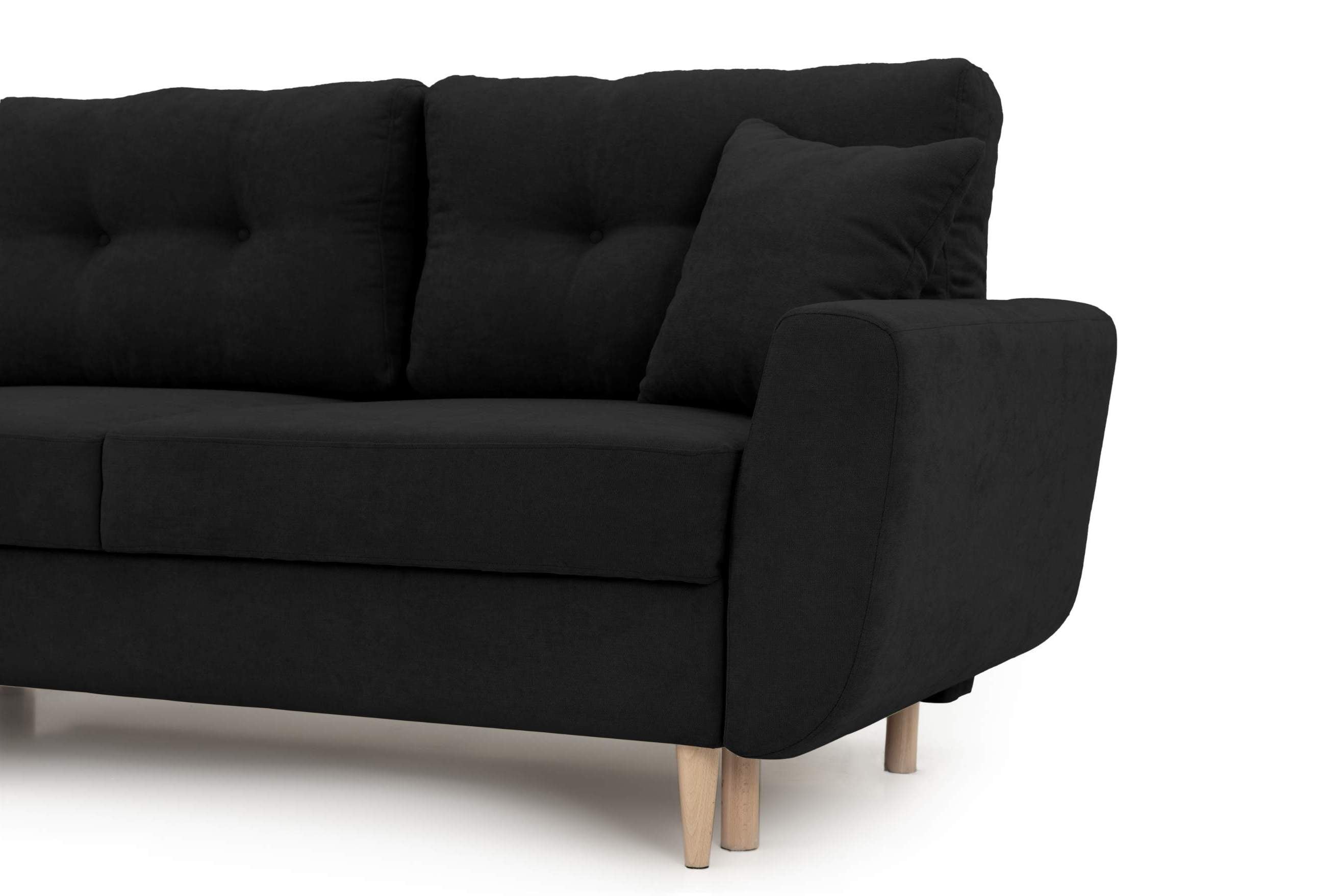 Colțar Extensibil HELSINKI, cu ladă de depozitare, variante stânga/dreapta 261x166x82 cm Prestige Home