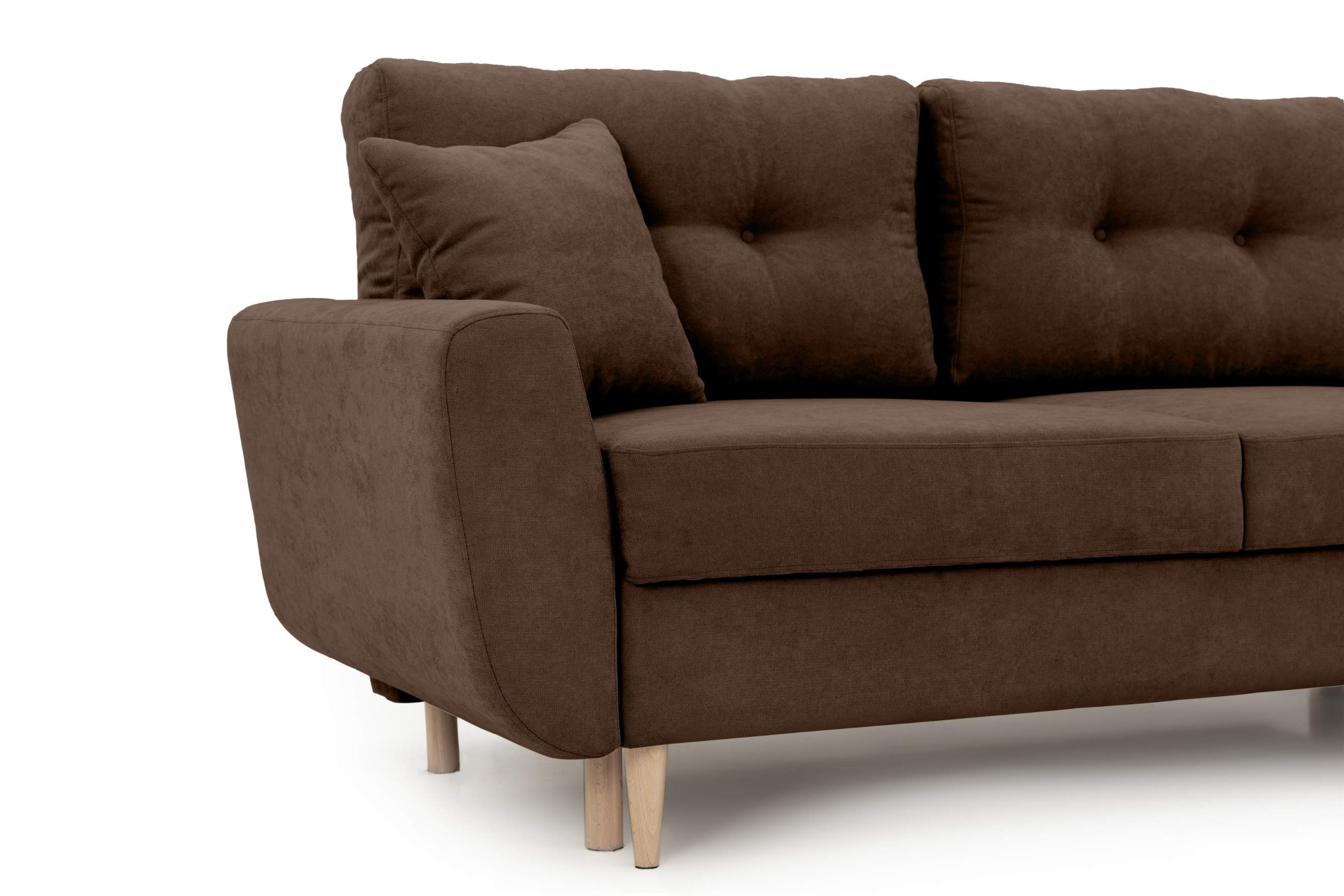 Colțar Extensibil HELSINKI, cu ladă de depozitare, variante stânga/dreapta 261x166x82 cm Prestige Home