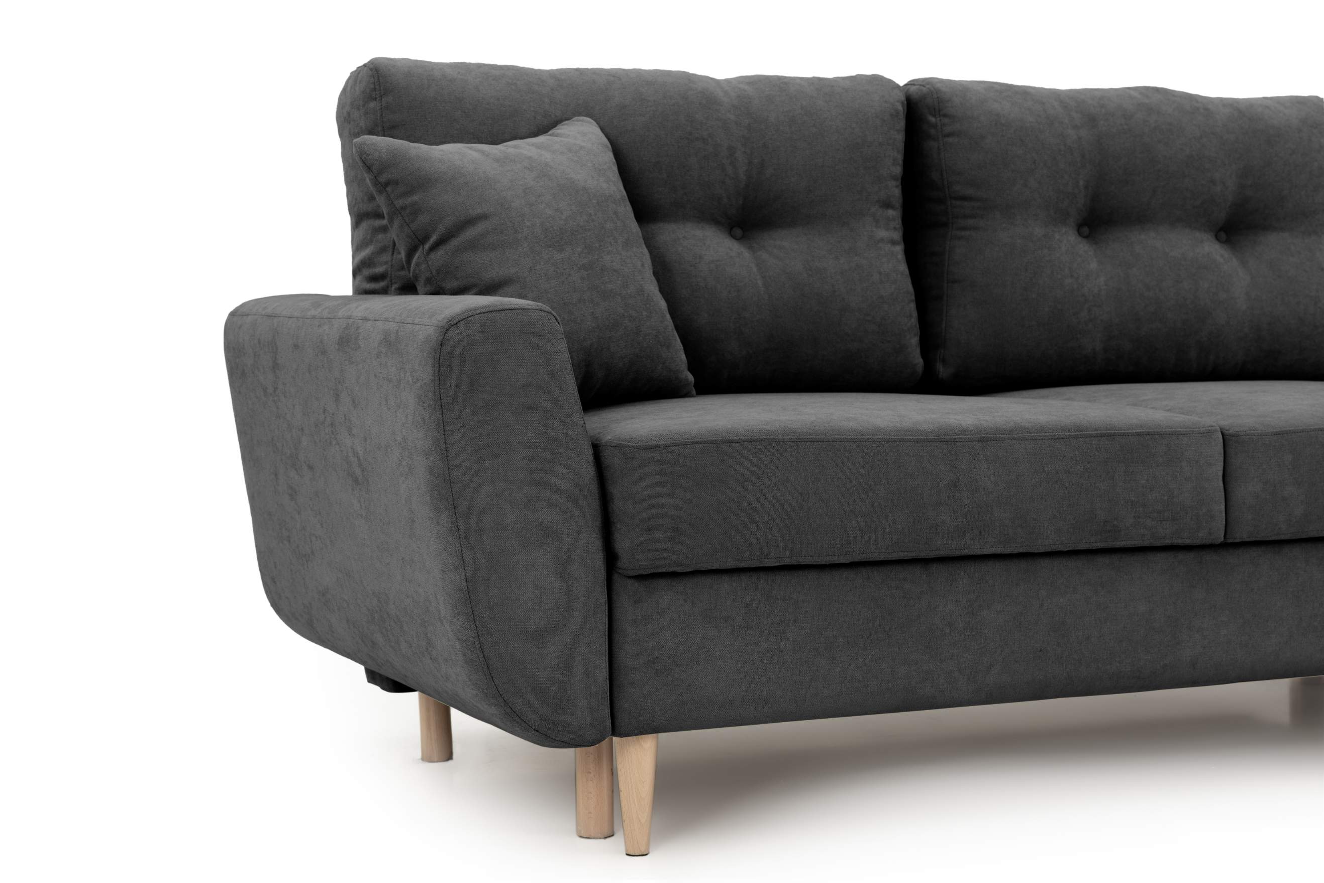 Colțar Extensibil HELSINKI, cu ladă de depozitare, variante stânga/dreapta 261x166x82 cm Prestige Home