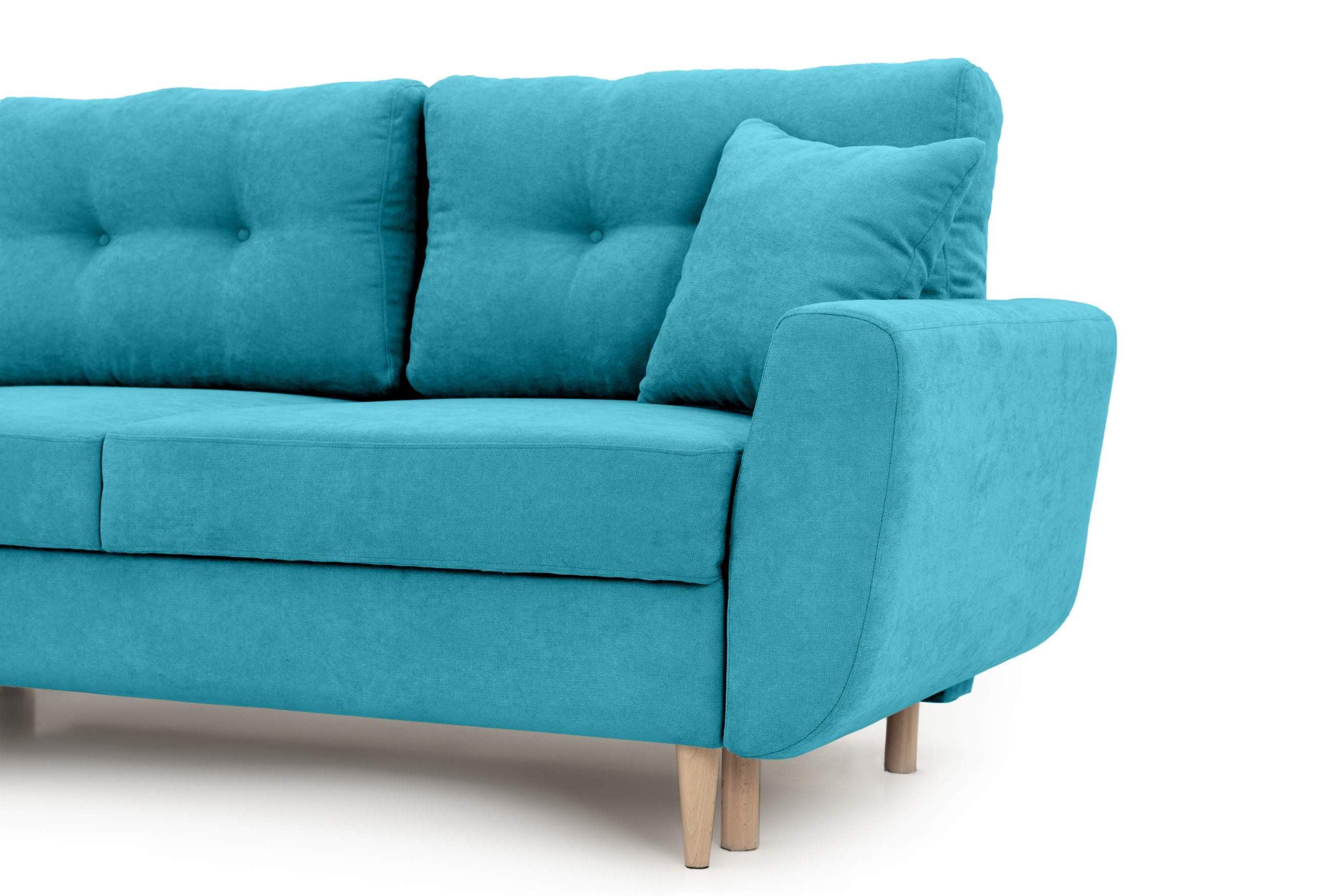 Colțar Extensibil HELSINKI, cu ladă de depozitare, variante stânga/dreapta 261x166x82 cm Prestige Home