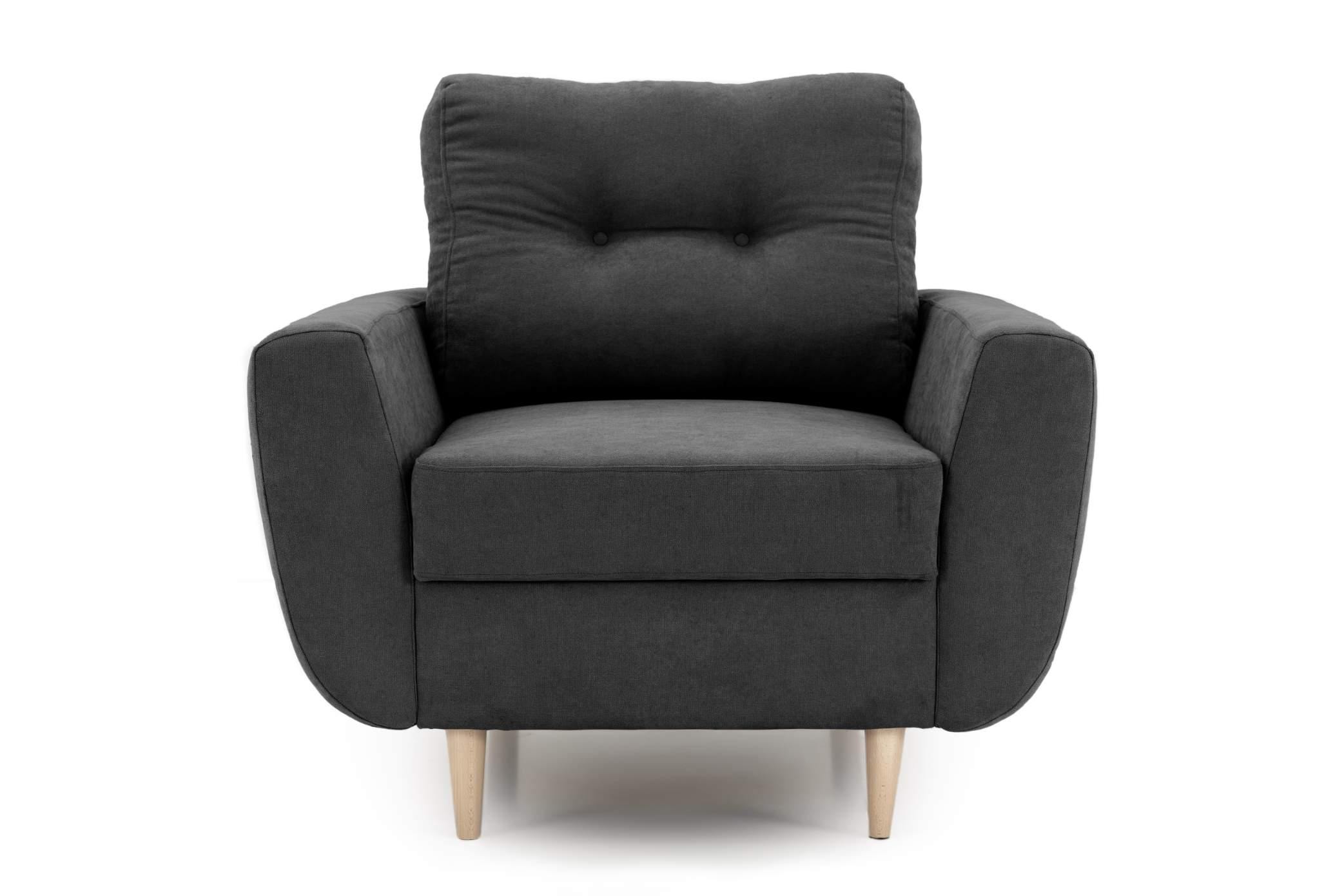 Fotoliu HELSINKI, 95x88x77 cm Gri-Inchis-Enjoy Prestige Home