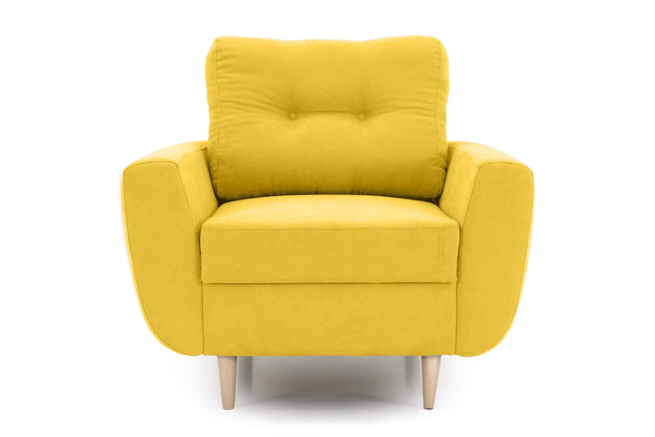 Fotoliu HELSINKI, 95x88x77 cm Galben-Enjoy Prestige Home