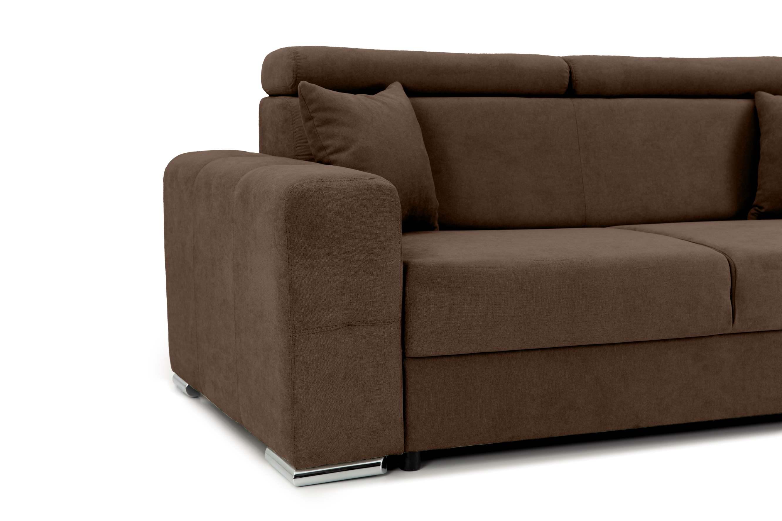 Canapea Fixă 2 locuri BELLAGIO, cu tetiere reglabile, 205x100x100 cm Prestige Home