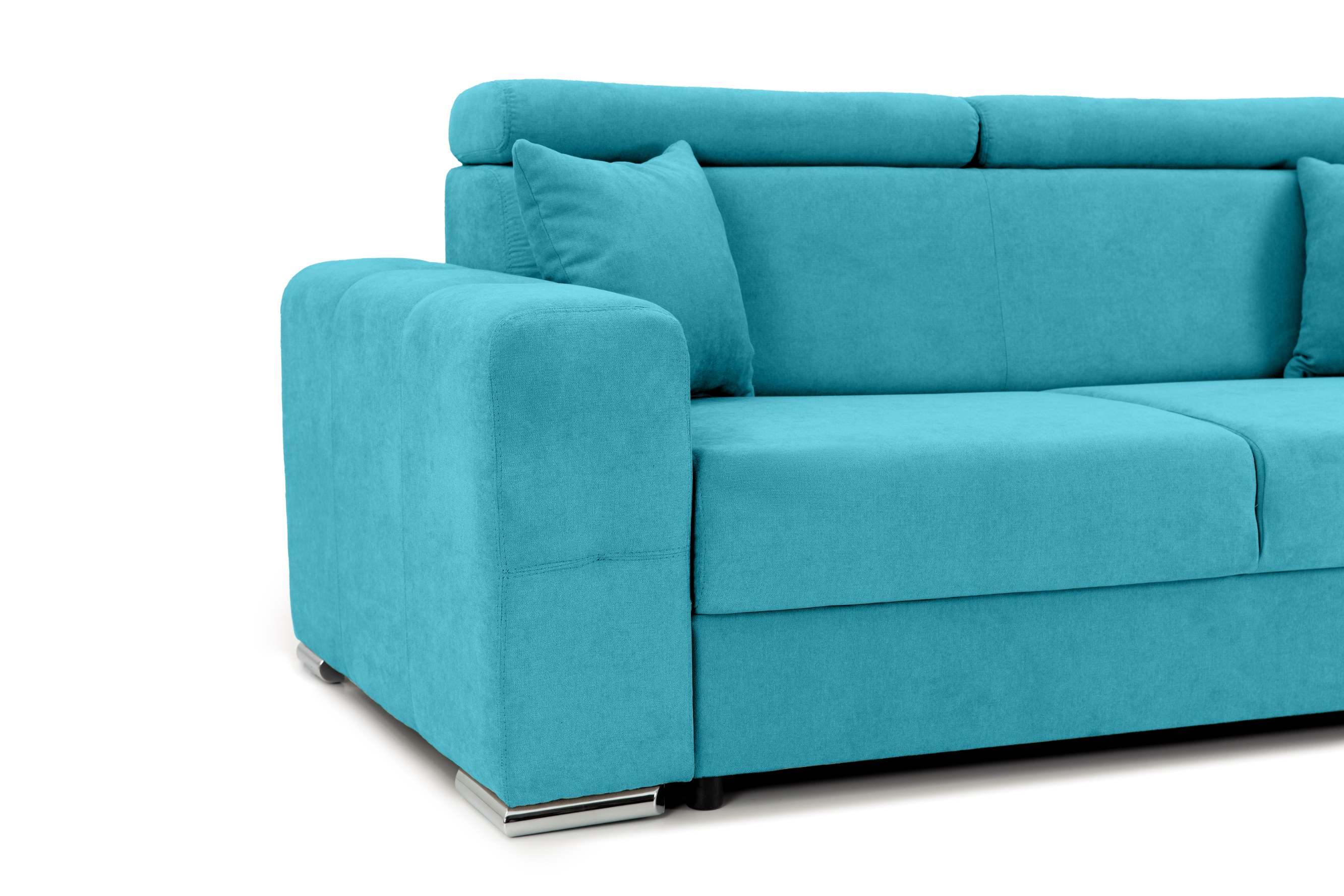Canapea Fixă 2 locuri BELLAGIO, cu tetiere reglabile, 205x100x100 cm Prestige Home
