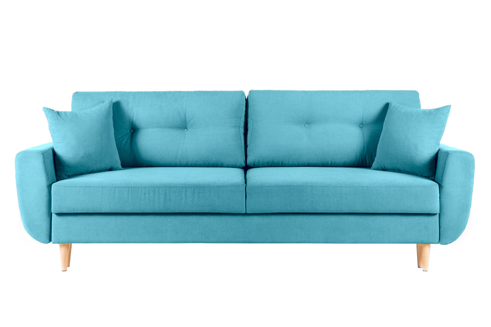 Canapea Extensibilă 3 locuri HELSINKI, cu ladă de depozitare, 227x90x90 cm Turcoaz-Enjoy Prestige Home