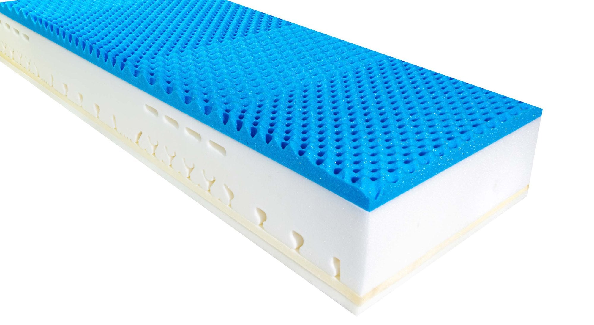 Saltea memory foam Luxury Golden, 7 zone, 4 straturi, husă detașabilă cu 3 borduri, 28 cm Golden Dreams