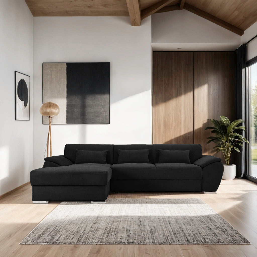 Colțar Extensibil PICASSO, cu ladă de depozitare, variante stânga/dreapta 295x168x80 cm Prestige Home