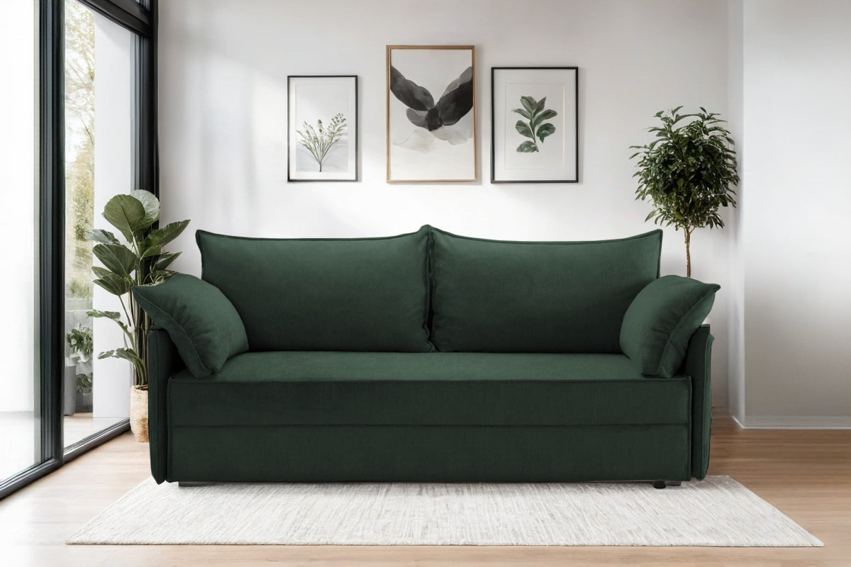 Canapea Extensibilă 3 locuri RIVA, cu ladă depozitare, 206x90x88 cm Prestige Home