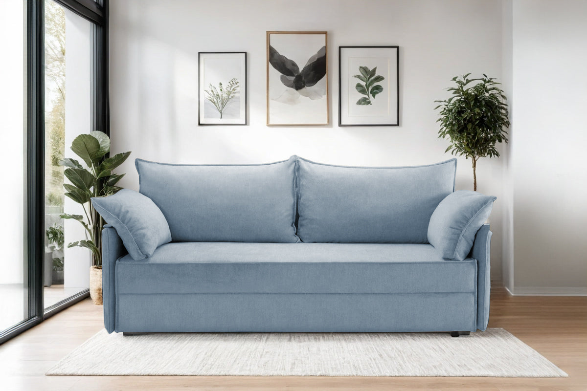Canapea Extensibilă 3 locuri RIVA, cu ladă depozitare, 206x90x88 cm Prestige Home