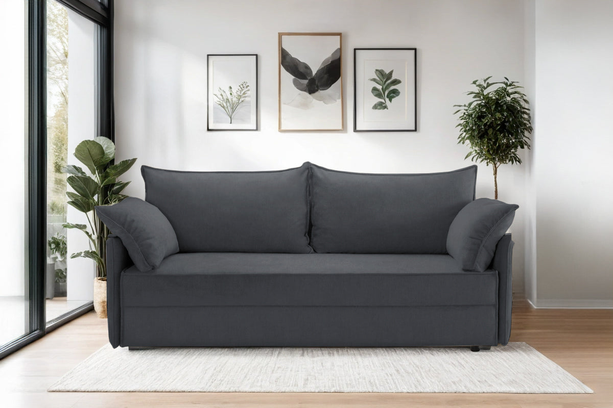 Canapea Extensibilă 3 locuri RIVA, cu ladă depozitare, 206x90x88 cm Prestige Home