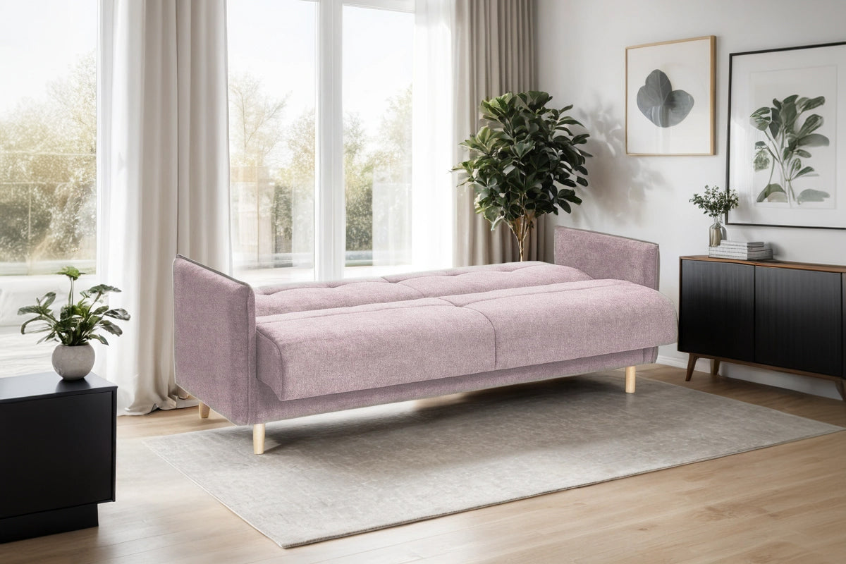 Canapea Extensibilă 3 locuri STONE, cu ladă de depozitare, 210x70x98 cm Prestige Home
