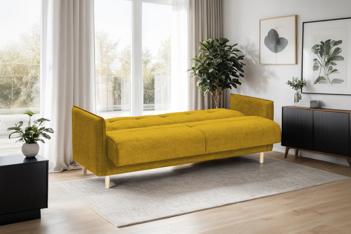 Canapea Extensibilă 3 locuri STONE, cu ladă de depozitare, 210x70x98 cm Prestige Home
