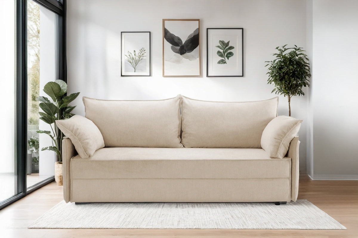 Canapea Extensibilă 3 locuri RIVA, cu ladă depozitare, 206x90x88 cm Prestige Home