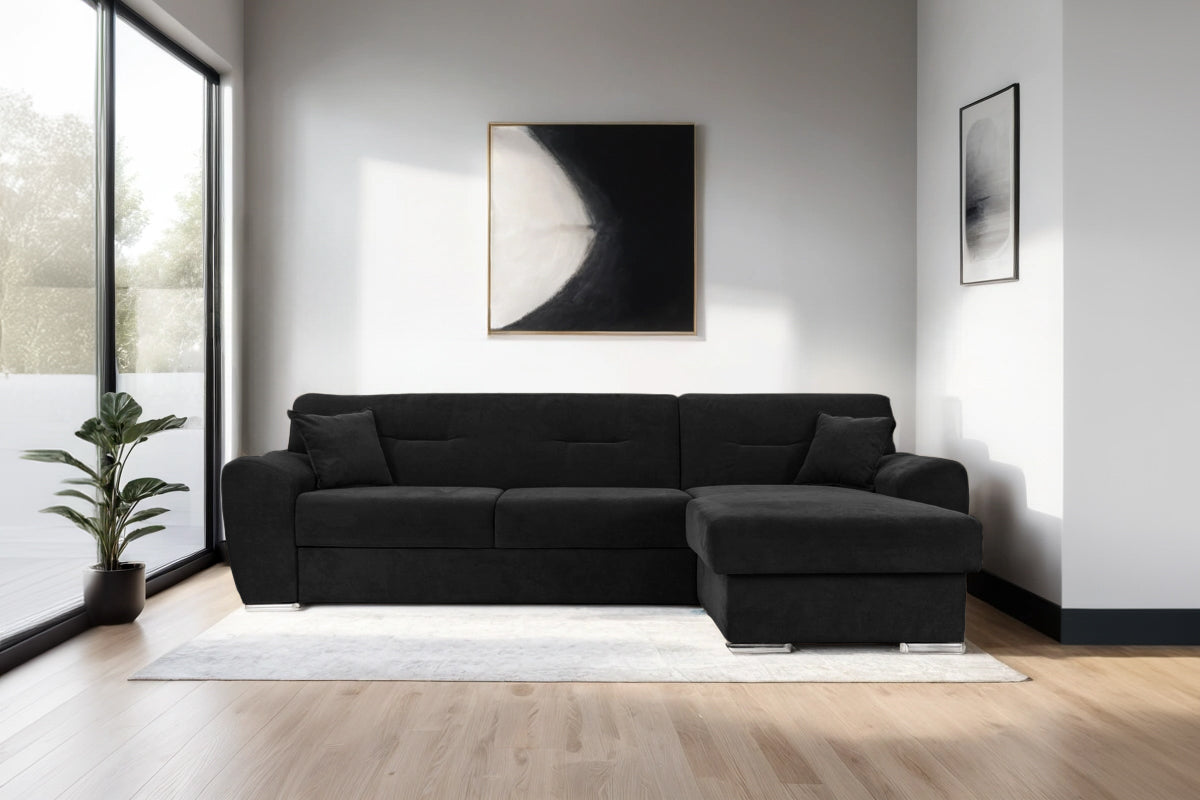 Colțar Extensibil ASTORIA, cu ladă de depozitare, variante stânga/dreapta 281x168x85 cm Prestige Home