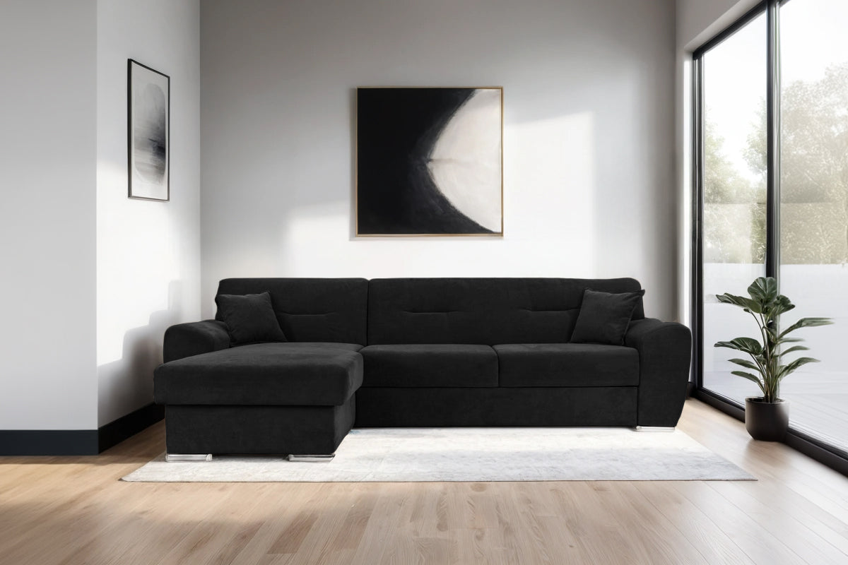 Colțar Extensibil ASTORIA, cu ladă de depozitare, variante stânga/dreapta 281x168x85 cm Prestige Home
