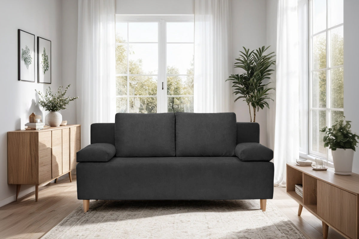 Canapea Extensibilă 3 locuri CANDY, cu ladă de depozitare, 190x95x100 cm Prestige Home