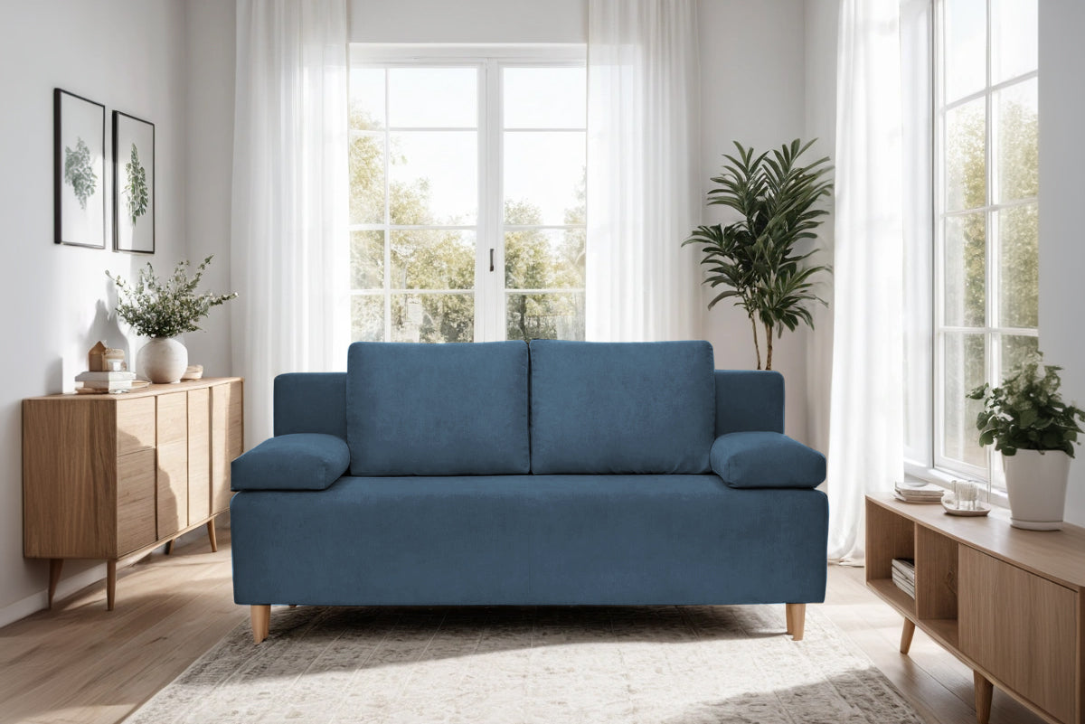 Canapea Extensibilă 3 locuri CANDY, cu ladă de depozitare, 190x95x100 cm Prestige Home