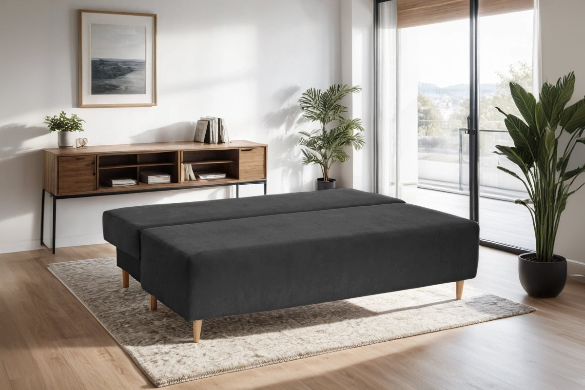 Canapea Extensibilă 3 locuri CANDY, cu ladă de depozitare, 190x95x100 cm Prestige Home